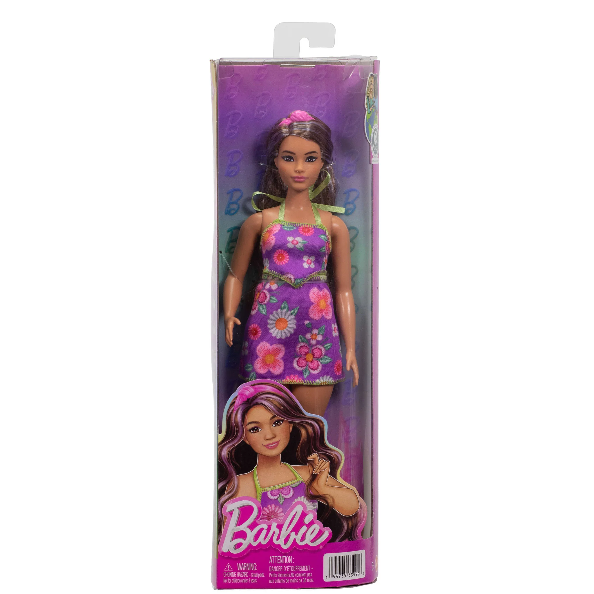 Barbie Fashionista Doll - 244 Purple Floral Set