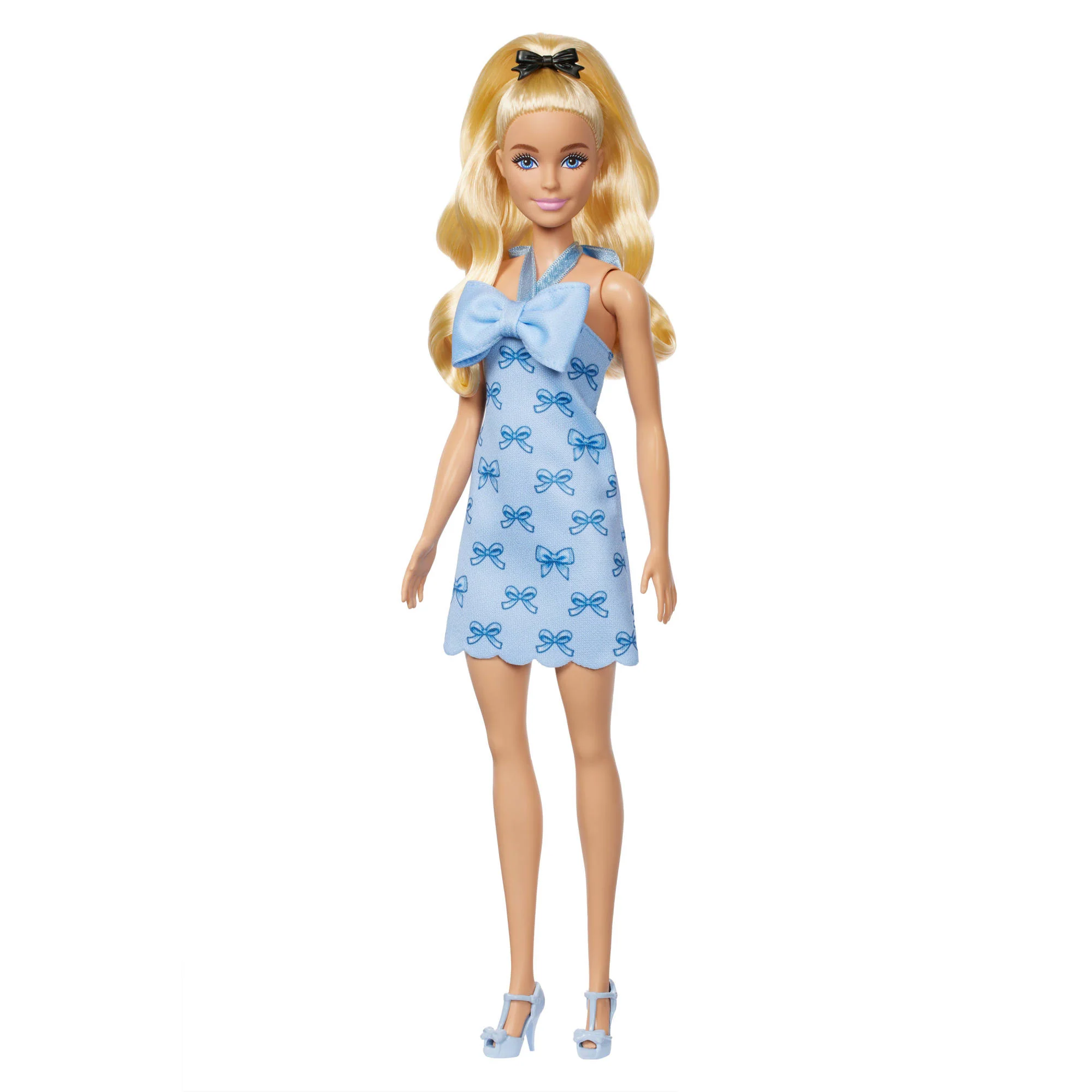 Barbie Fashionista Doll - 237 Blue Halter Dress - Image 4