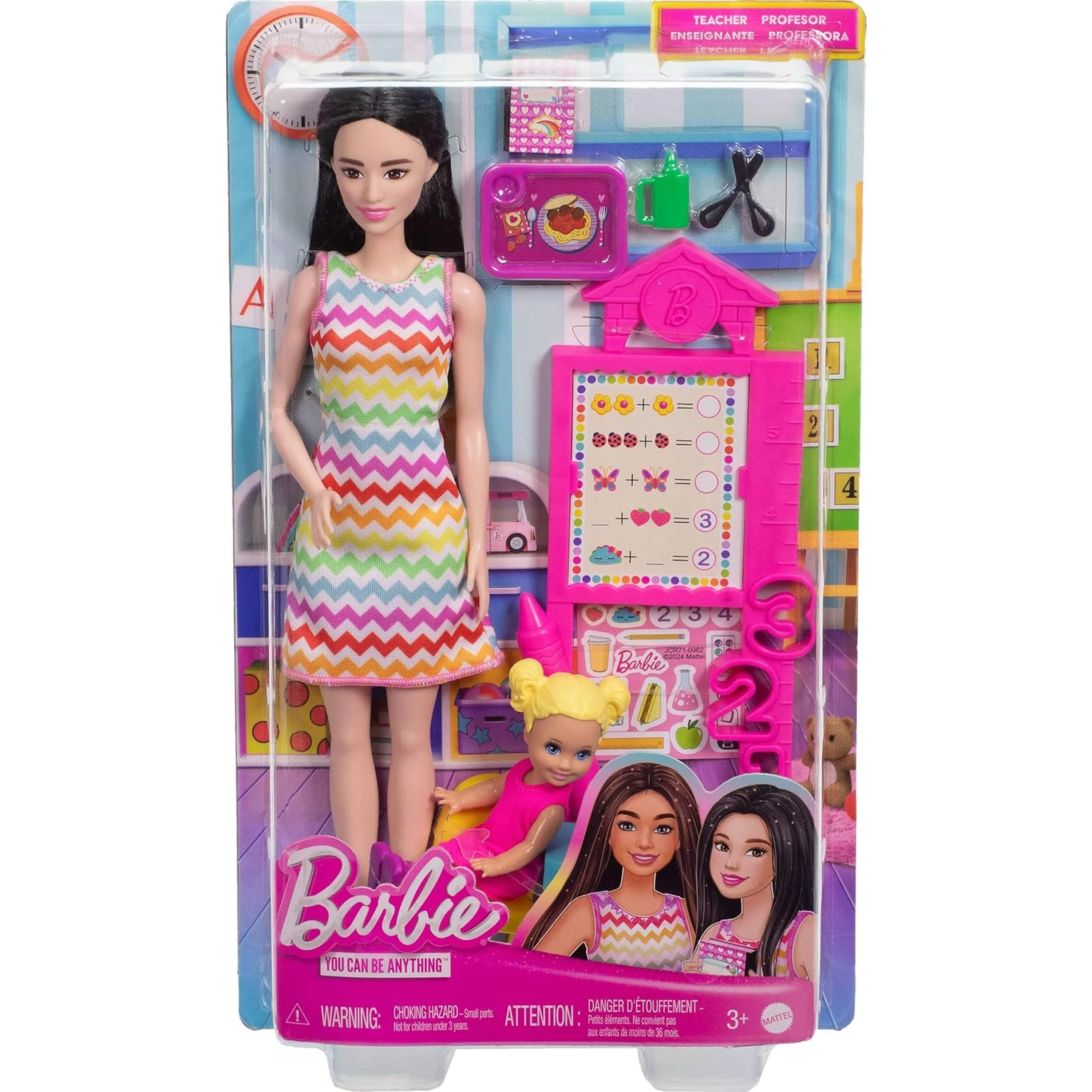 Barbie You Can Be Anything Career Doll Playset - Teacher with Blonde Toddler