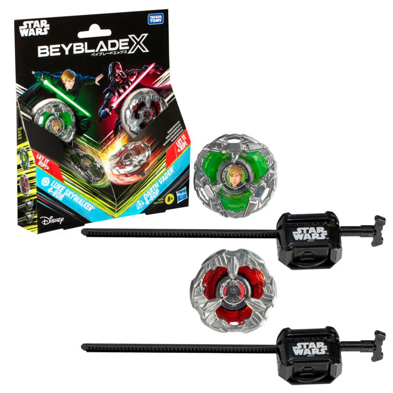Beyblade X Star Wars Luke Skywalker 4-80B & Darth Vader 4-60P Dual Pack - Image 2