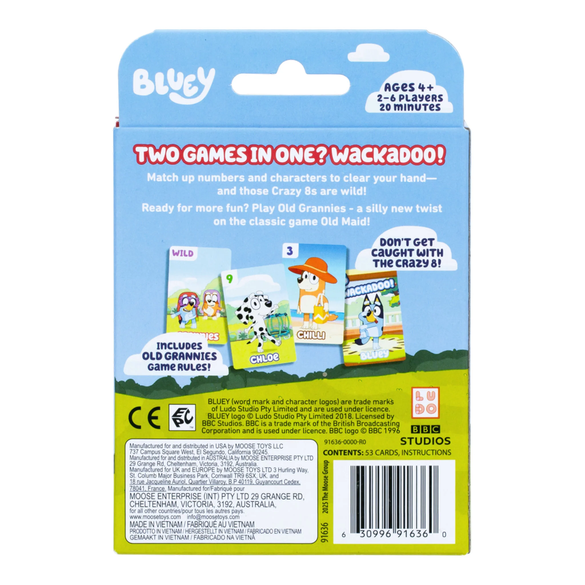 Bluey Crazy Eights Card Game - Image 2