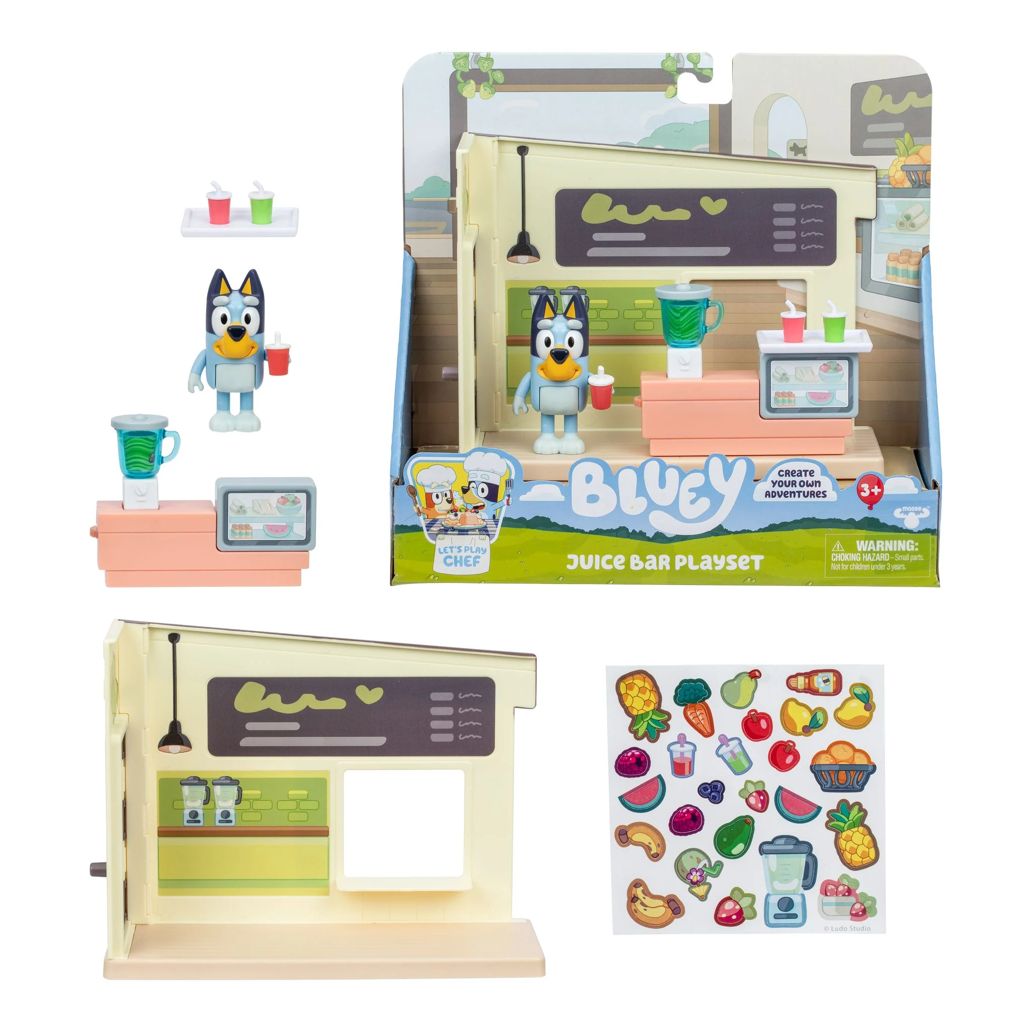 Bluey Let's Play Chef Mini Playset Juice Bar - Image 6
