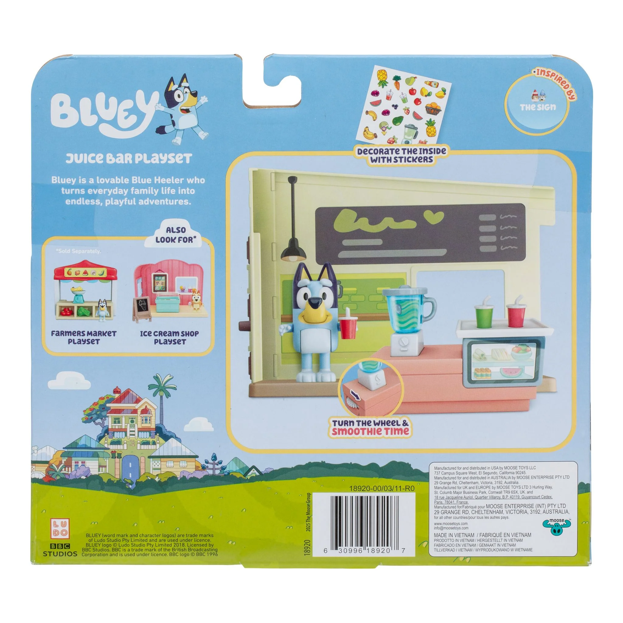 Bluey Let's Play Chef Mini Playset Juice Bar - Image 7
