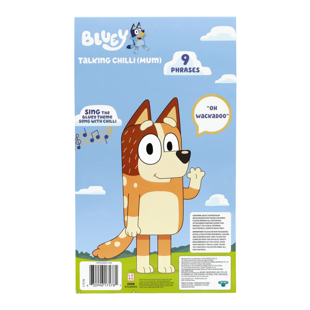 Bluey S8 Sound Effects Plush - Chilli - Image 2