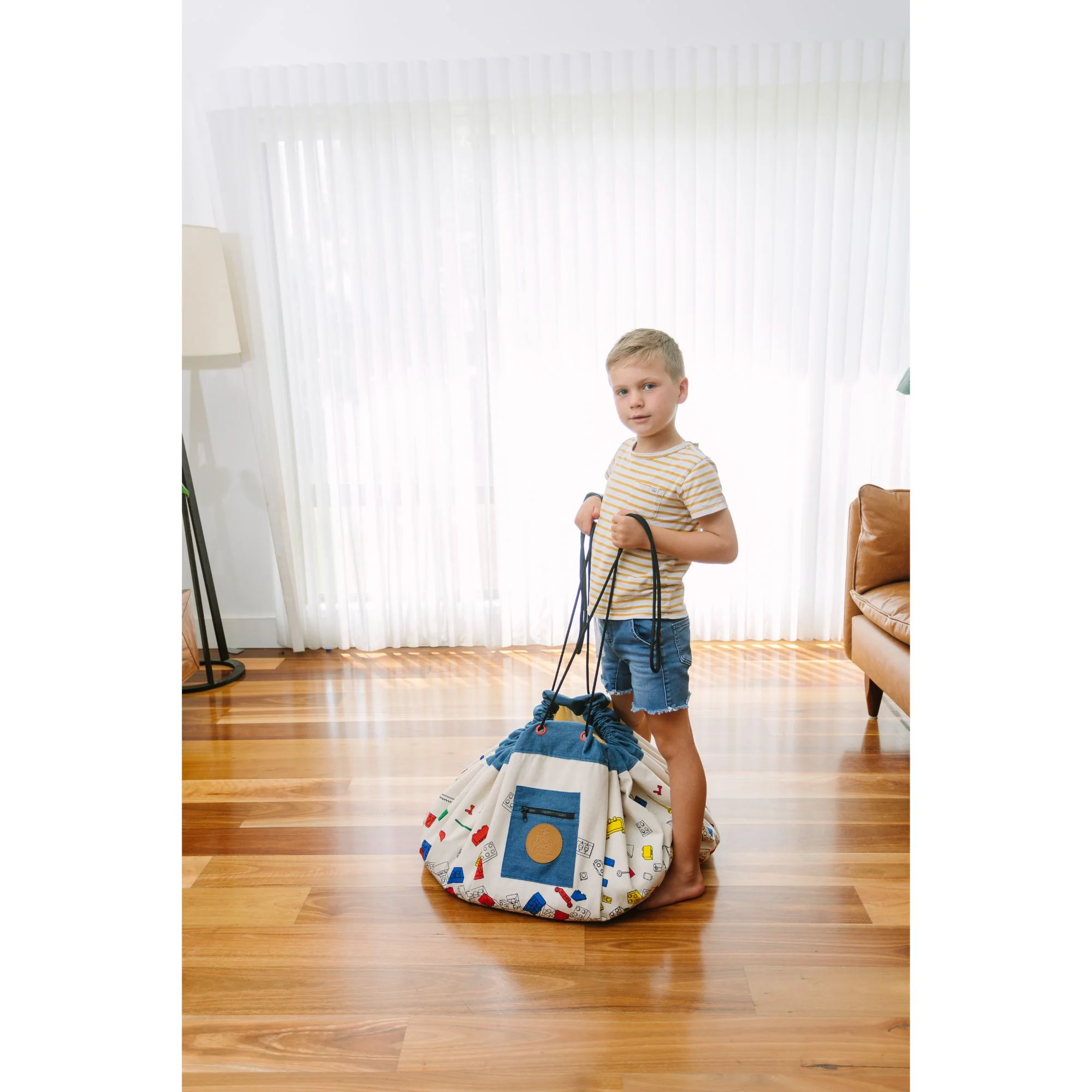 Bricks Galore Play Pouch Toy Storage Bag & Mat - Image 4
