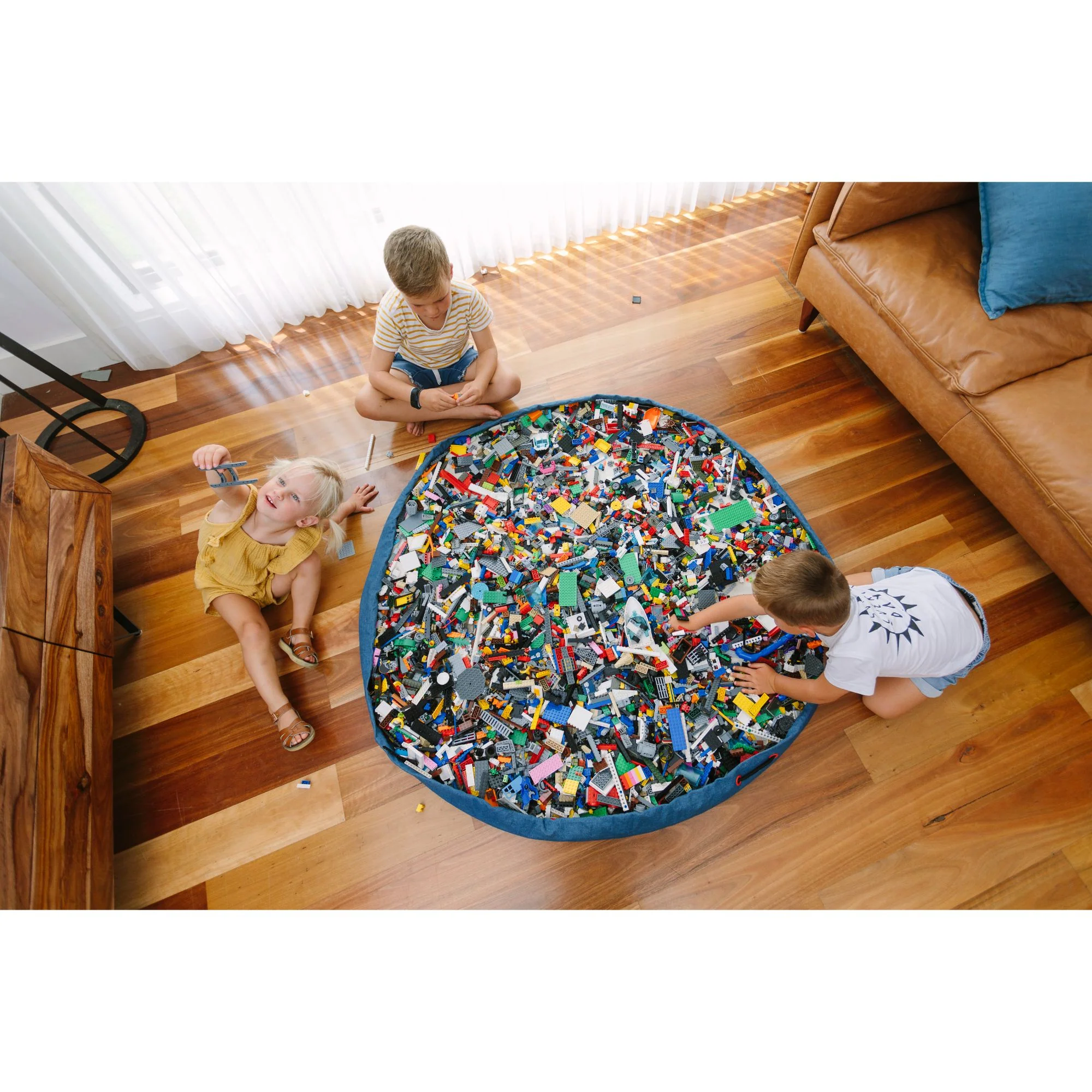 Bricks Galore Play Pouch Toy Storage Bag & Mat - Image 5