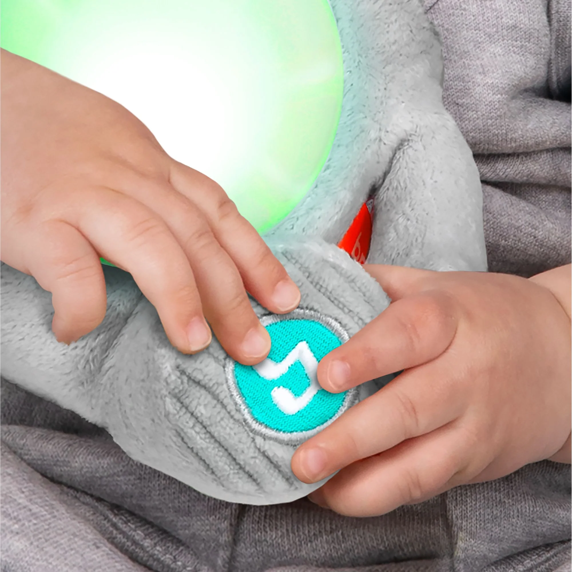 Bright Starts Hug-A-Bye Baby Light & Sound Elephant - Image 3
