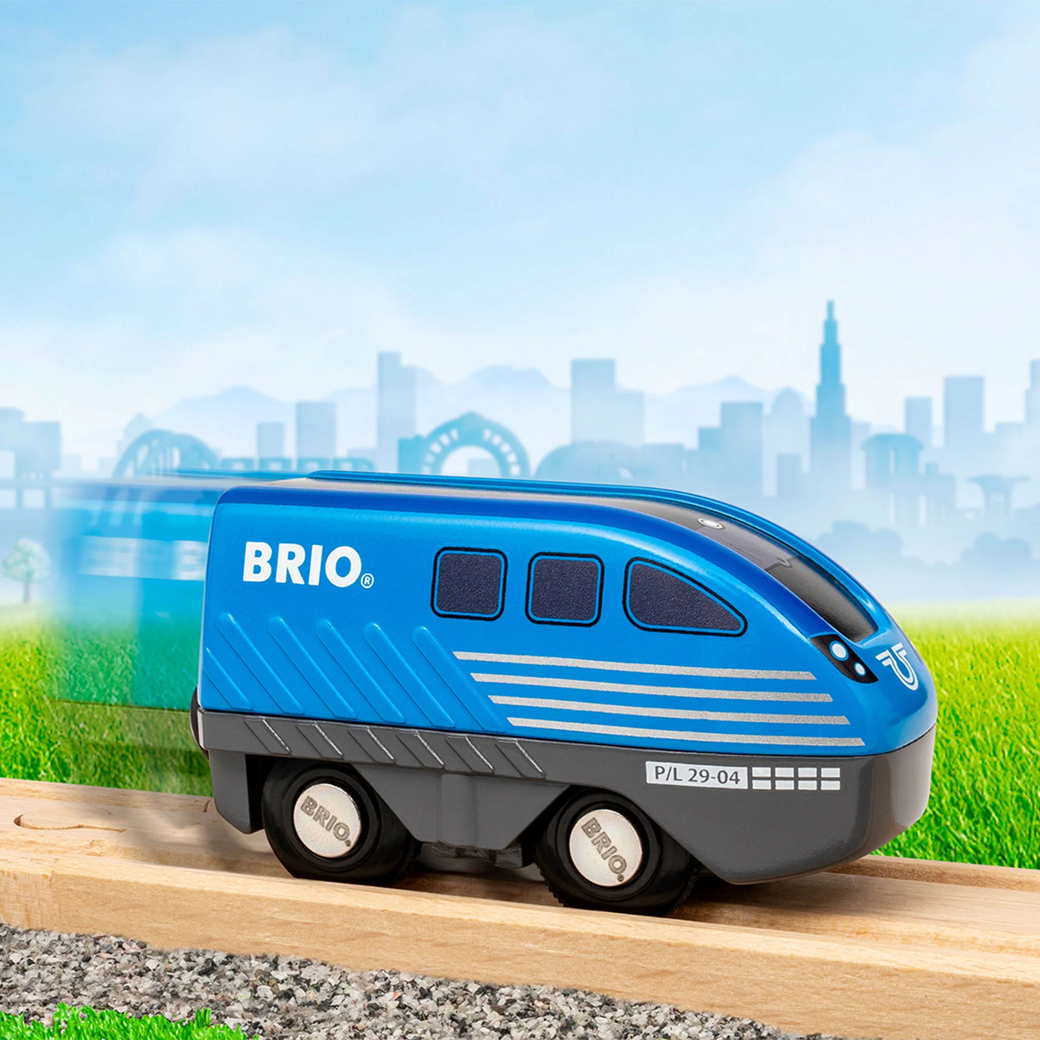 BRIO World Pull Back Train Set - Image 3
