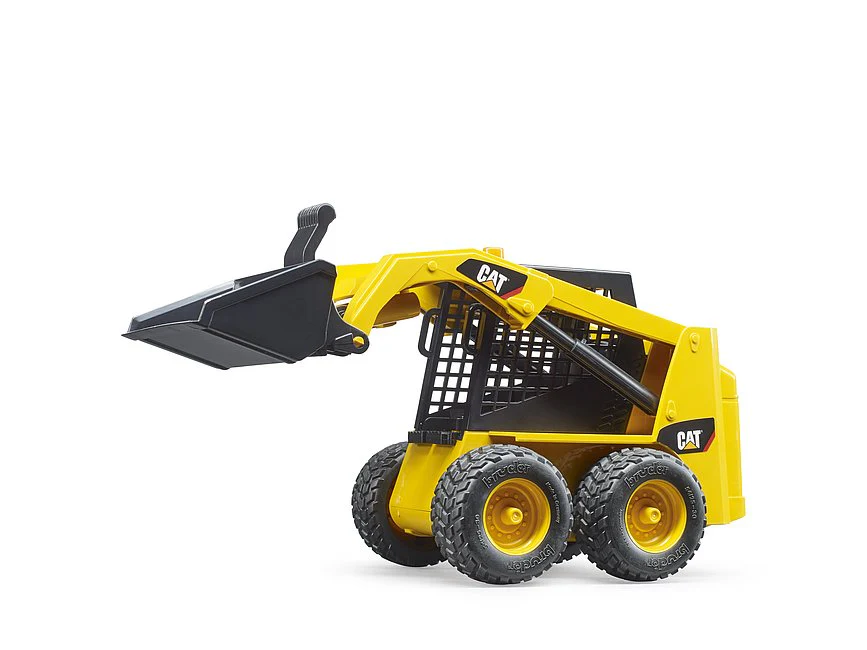 Bruder Compact Construction Vehicle CAT Skid Steer Loader - Image 3