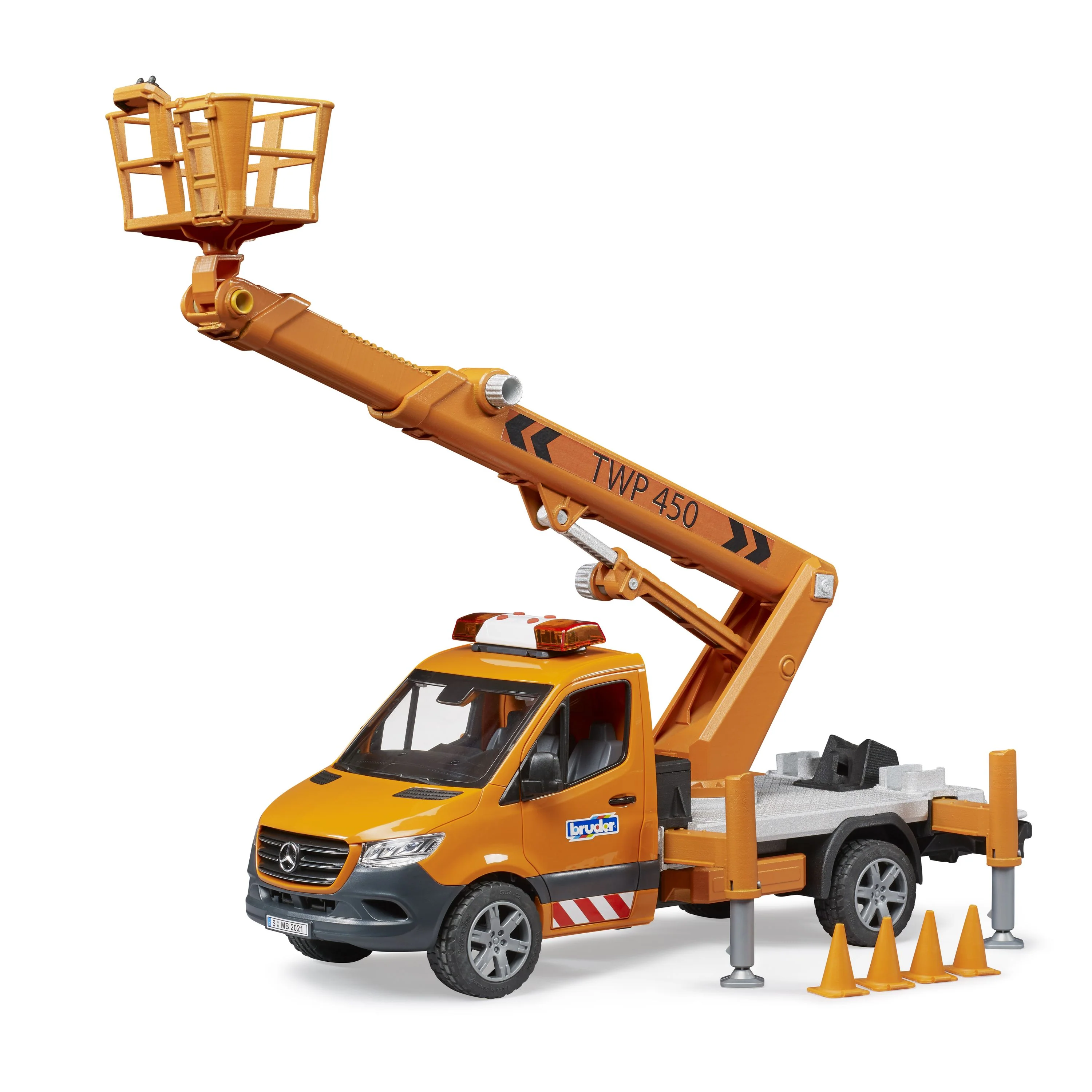Bruder 1:16 Mercedes Sprinter With Working Platform, Light & Sound - Image 3