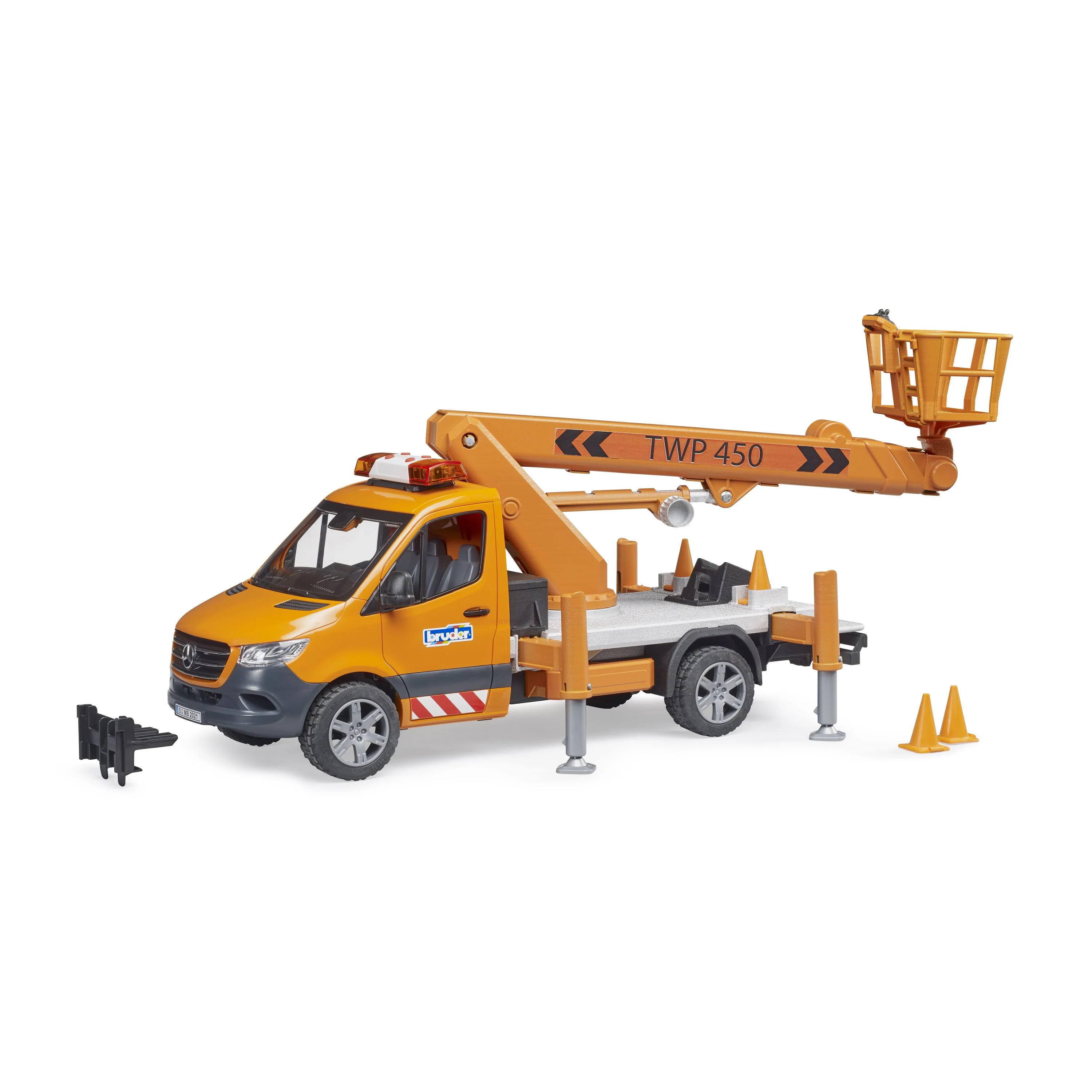 Bruder 1:16 Mercedes Sprinter With Working Platform, Light & Sound - Image 5