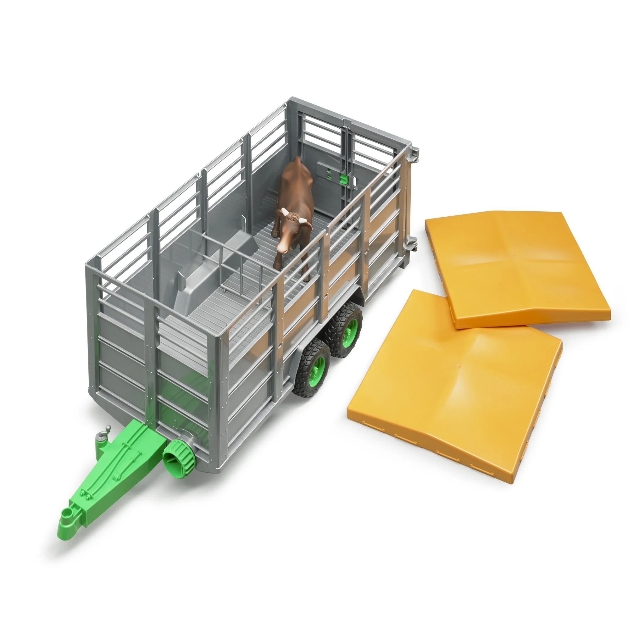 Bruder Livestock Trailer With Cow - Image 2