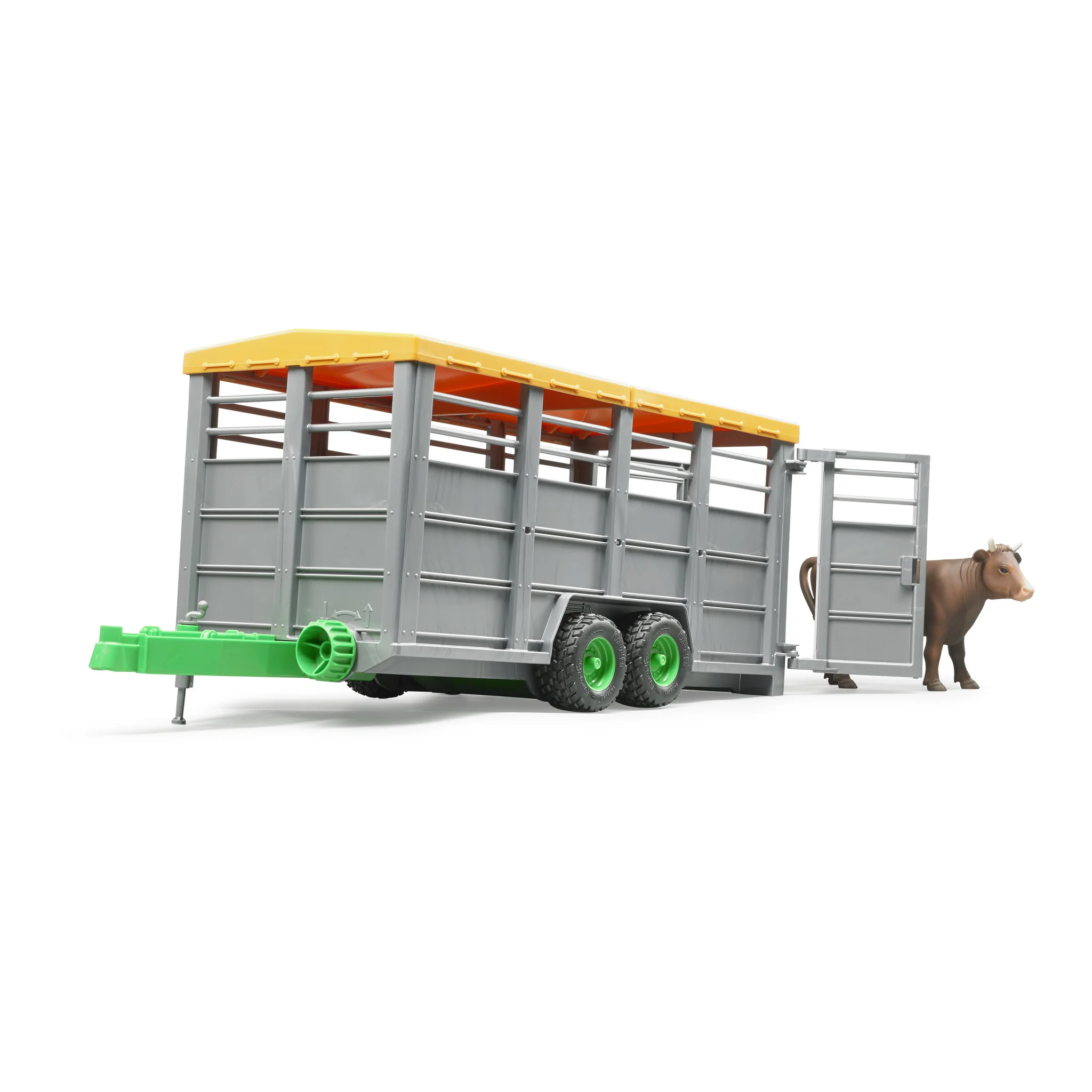 Bruder Livestock Trailer With Cow - Image 3