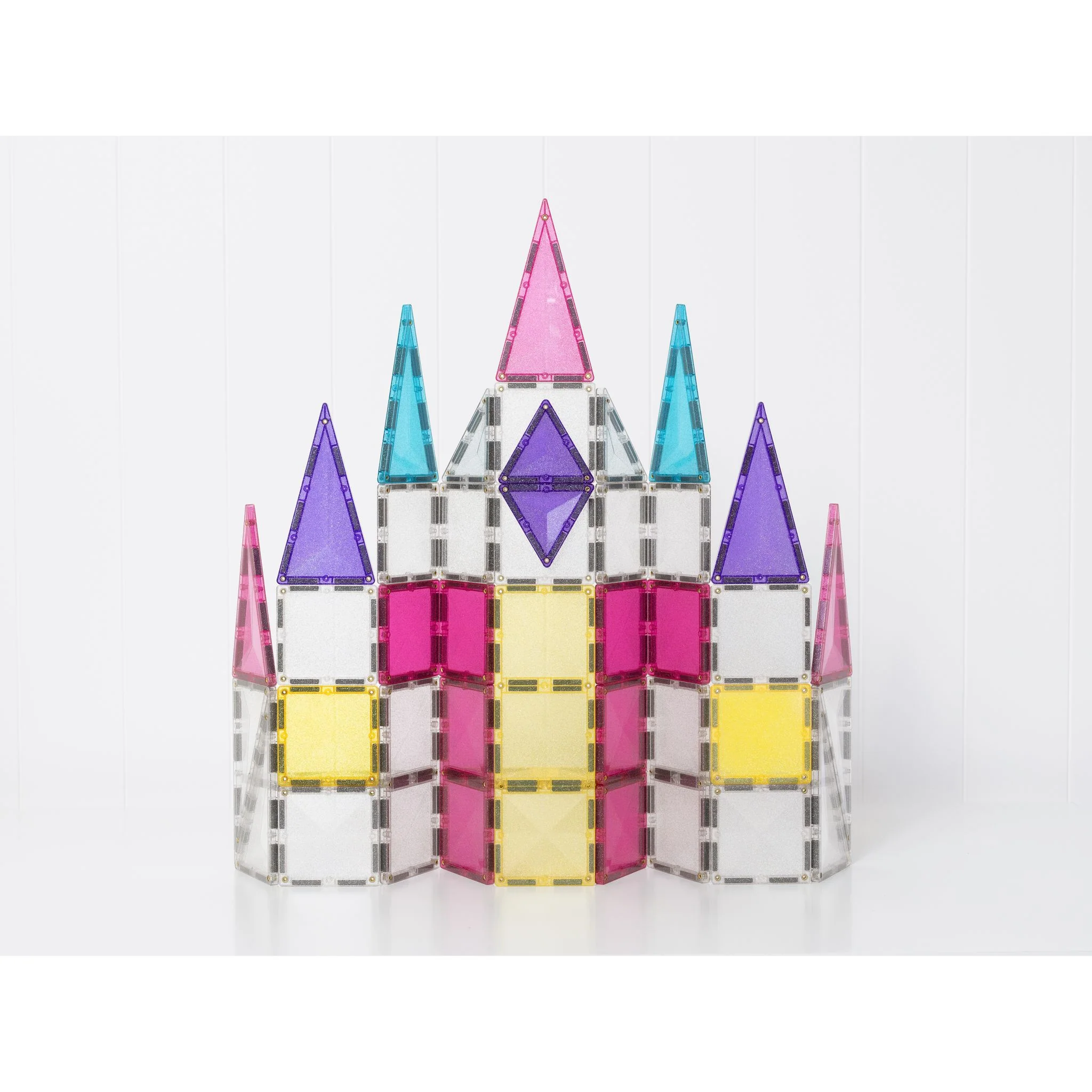 CONNETIX Magnetic Tiles 56 Piece - Glitter Unicorn Pack - Image 2