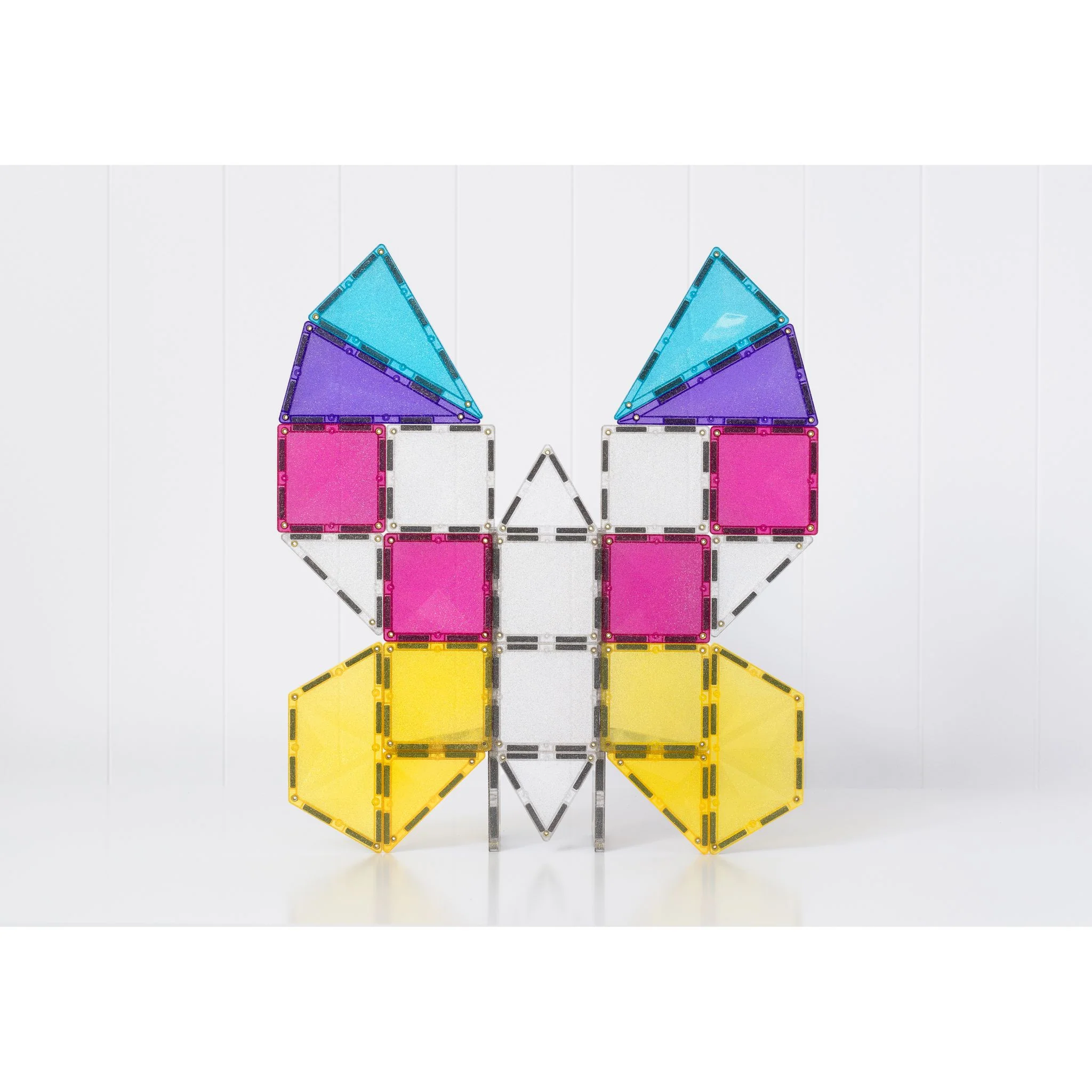 CONNETIX Magnetic Tiles 56 Piece - Glitter Unicorn Pack - Image 3
