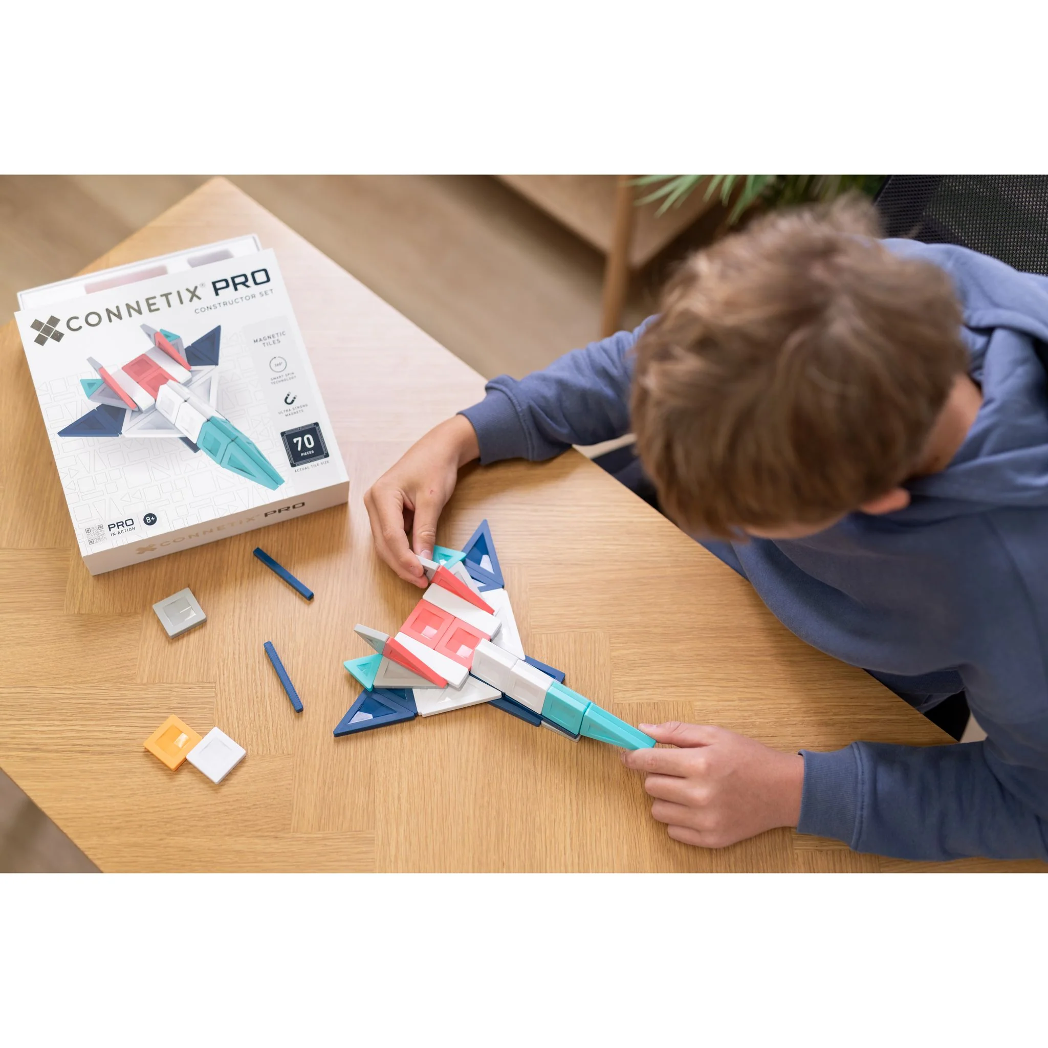 CONNETIX Magnetic Tiles 70 Piece - Pro Constructor Set - Image 3