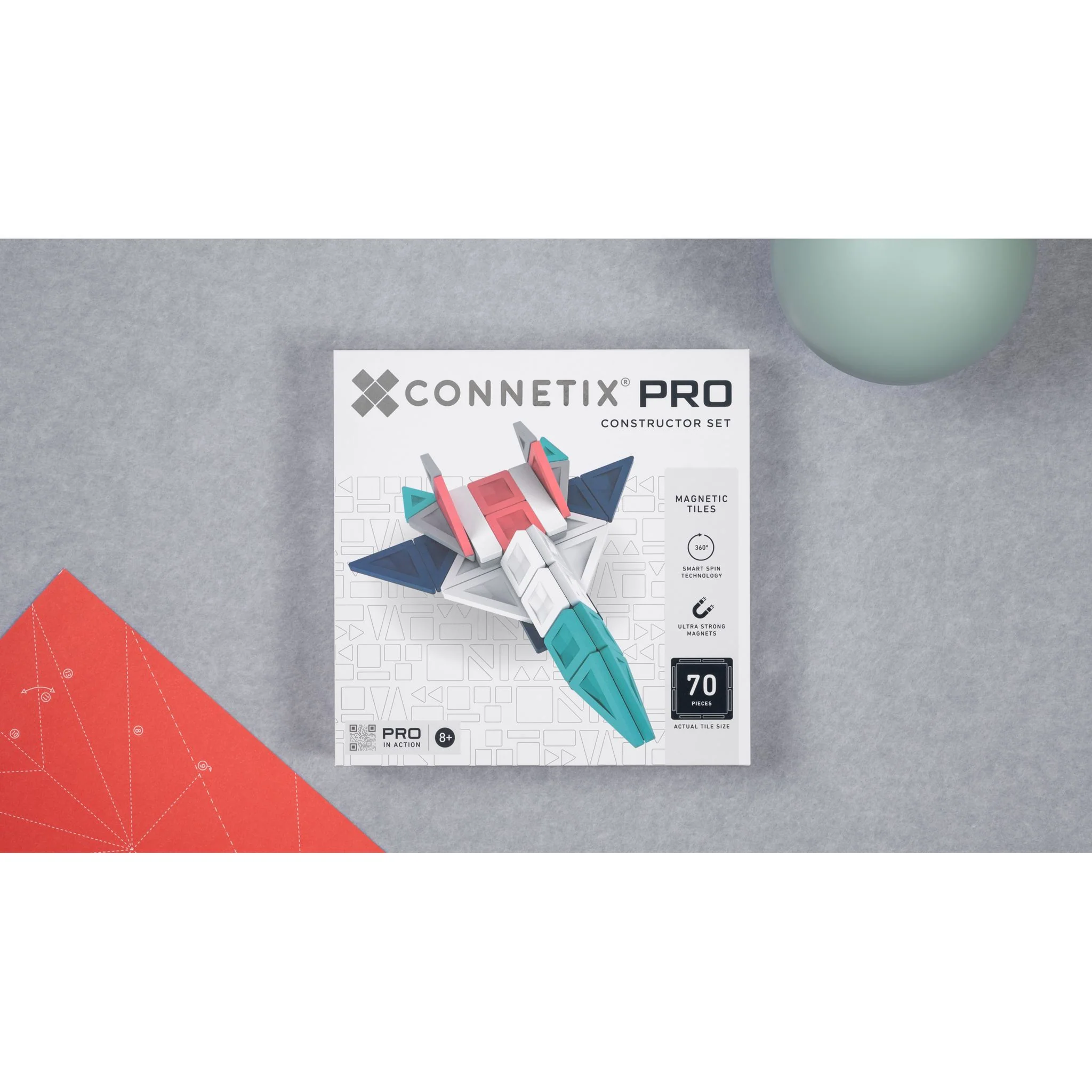 CONNETIX Magnetic Tiles 70 Piece - Pro Constructor Set - Image 8