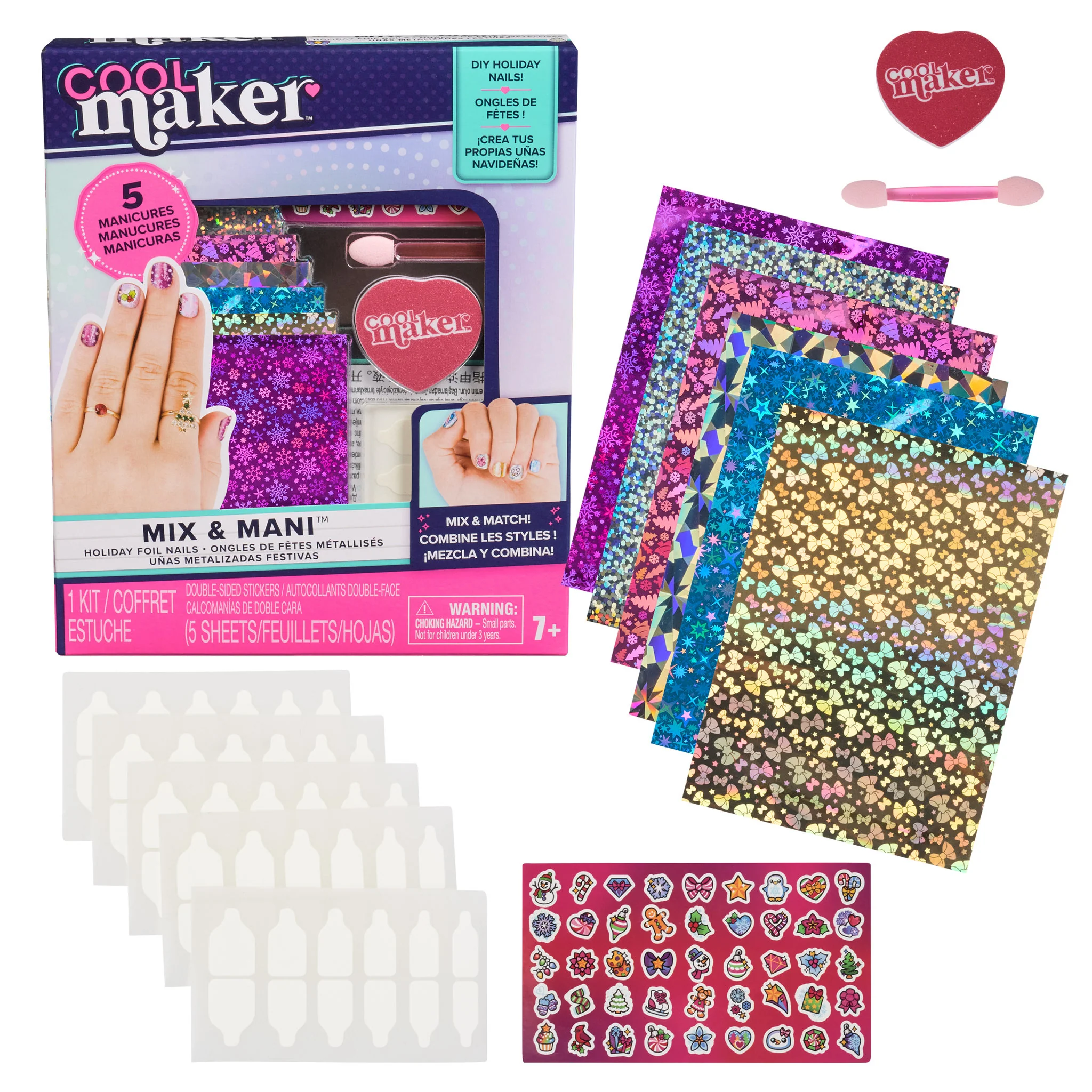 Cool Maker Mix & Mani Foil Nails - Holiday - Image 2