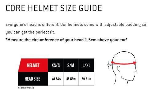 CORE Action Sports Helmet - Black S/M - Image 10