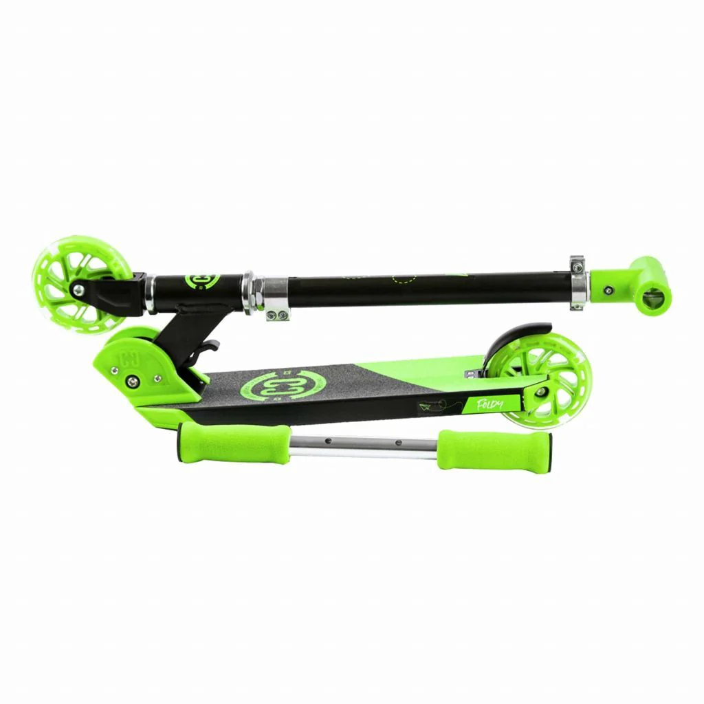 CORE Kids Foldy Scooter - Green With Led Wheels - Image 3