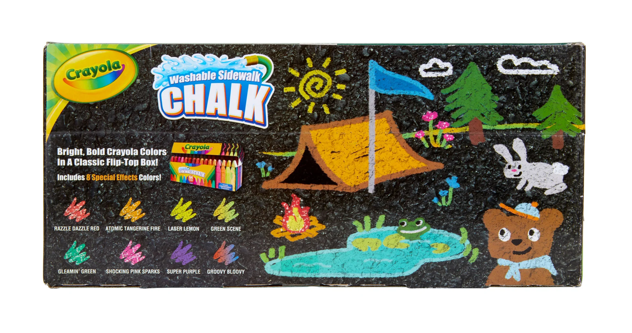 Crayola Washable Sidewalk Chalk 64 Different Colours - Image 4