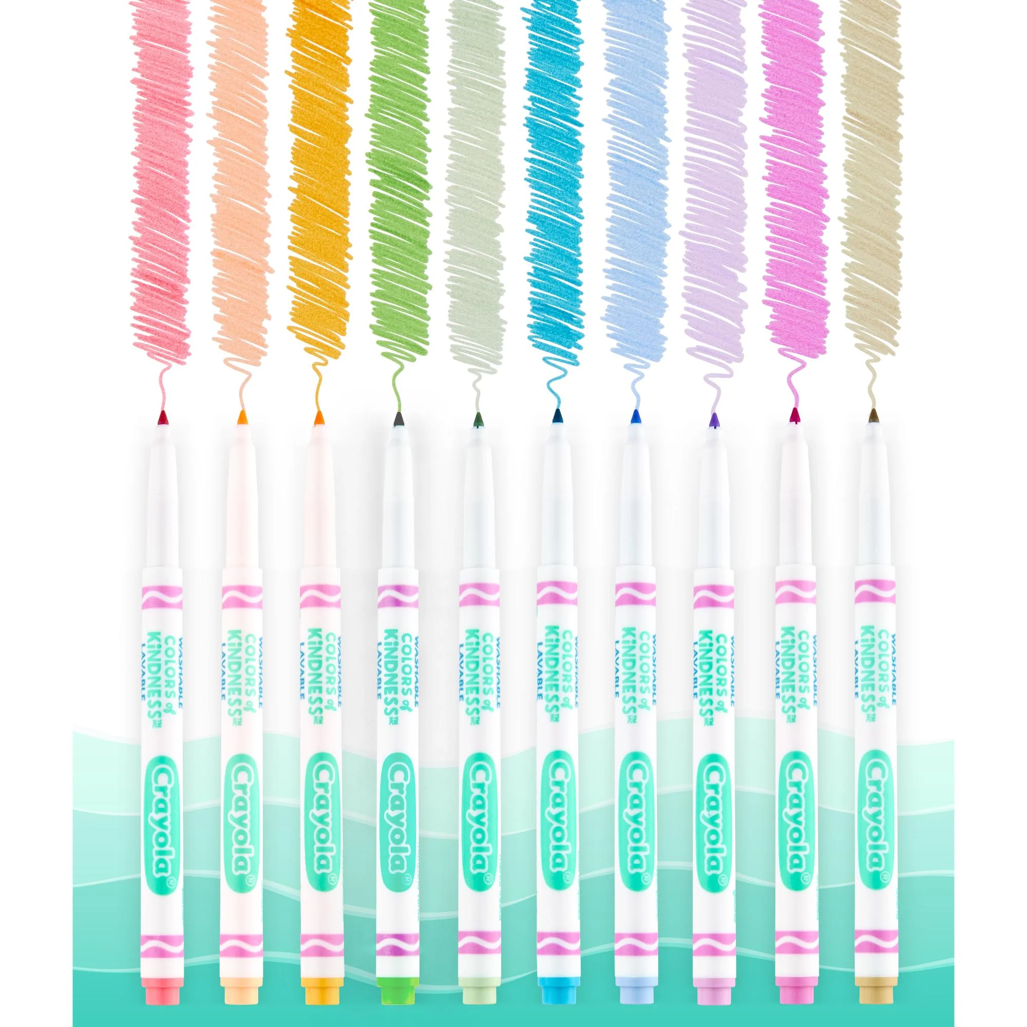 Crayola Colours Of Kindness Fineline Washable Markers 10 Pack - Image 3