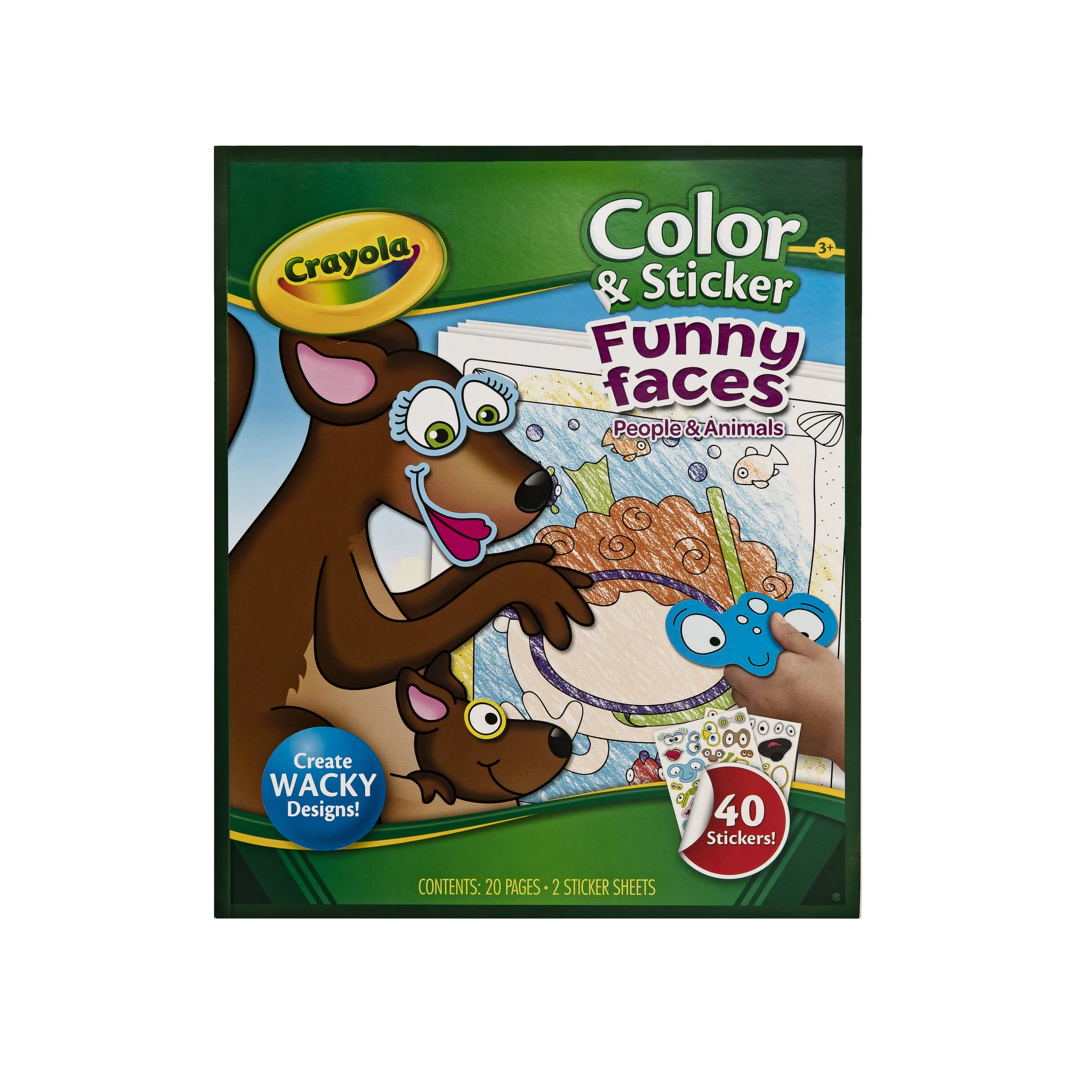 Crayola Colour & Sticker - Funny Faces