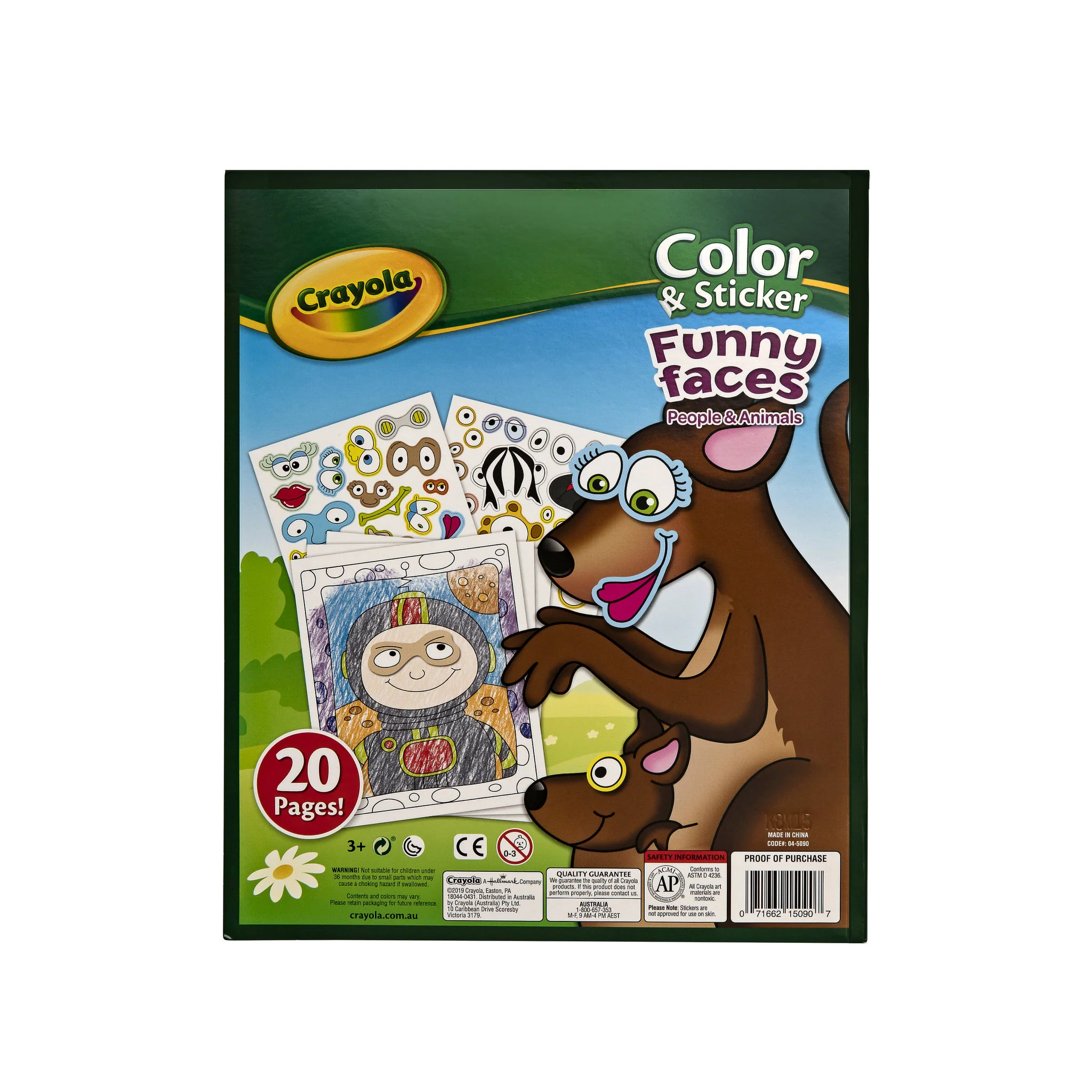 Crayola Colour & Sticker - Funny Faces - Image 5
