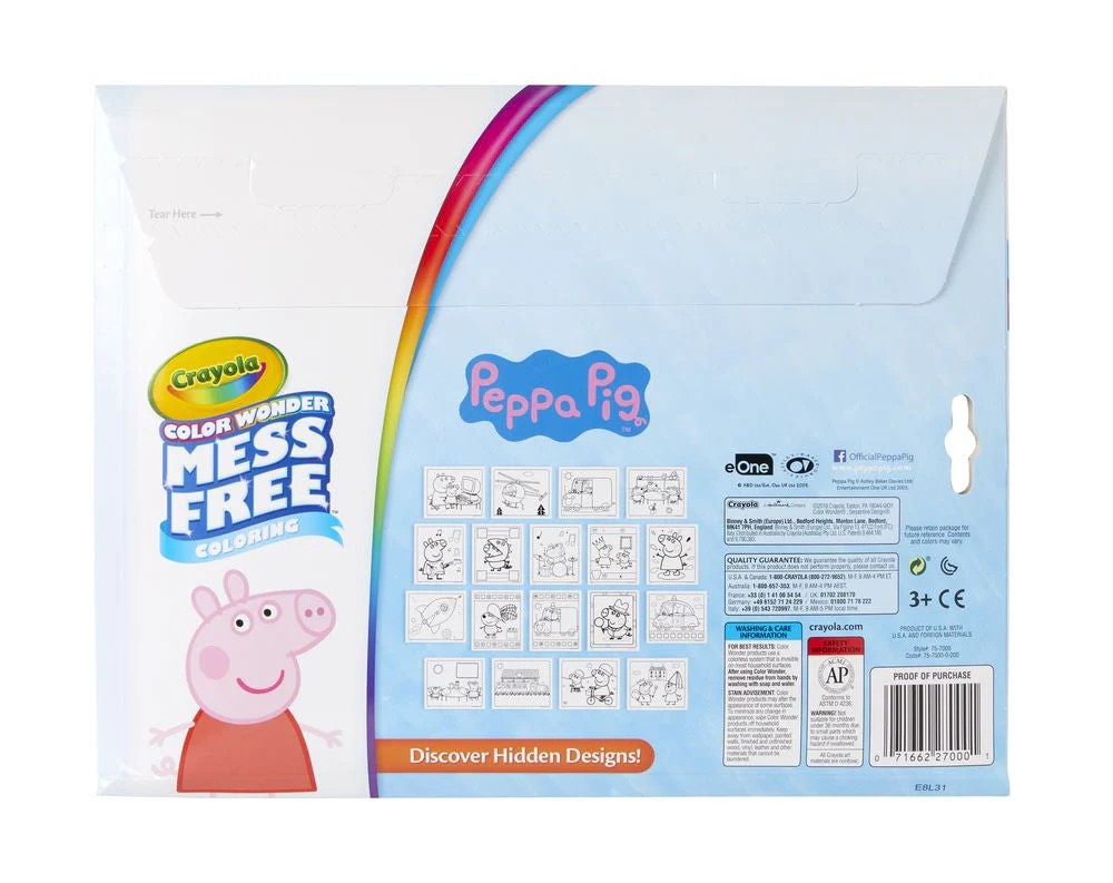 Crayola Colour Wonder Mess Free Colouring Set - Peppa Pig - Image 5