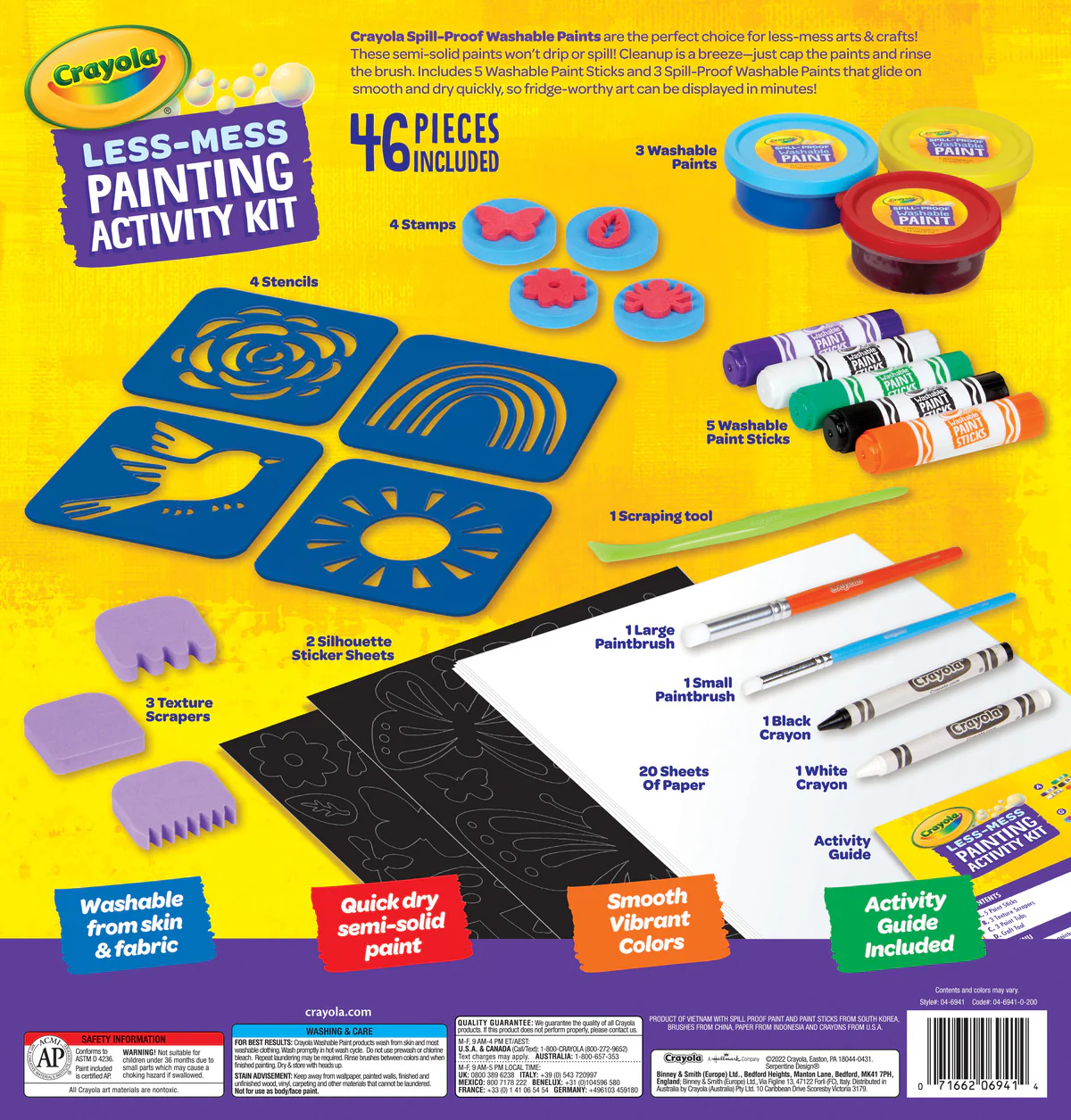 Crayola Less Mess Painting Activity Kit - Image 2
