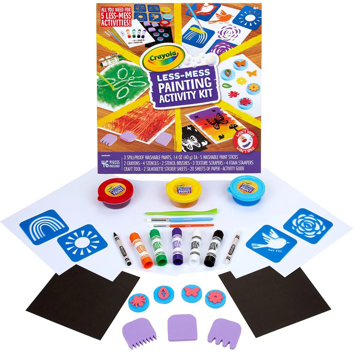 Crayola Less Mess Painting Activity Kit - Image 3