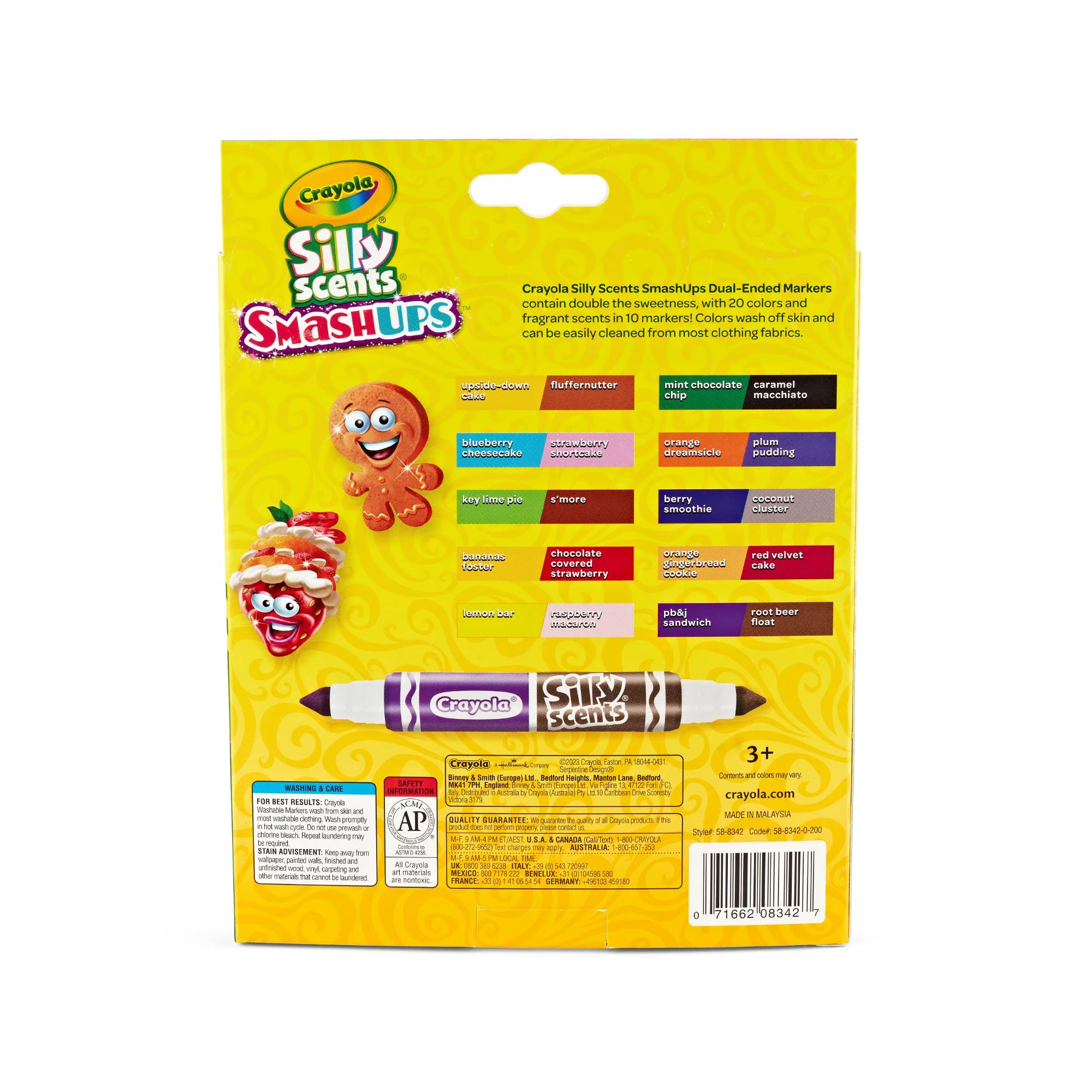 Crayola Silly Scents Smash Ups Dual Ended Markers 10 Pack - Image 2