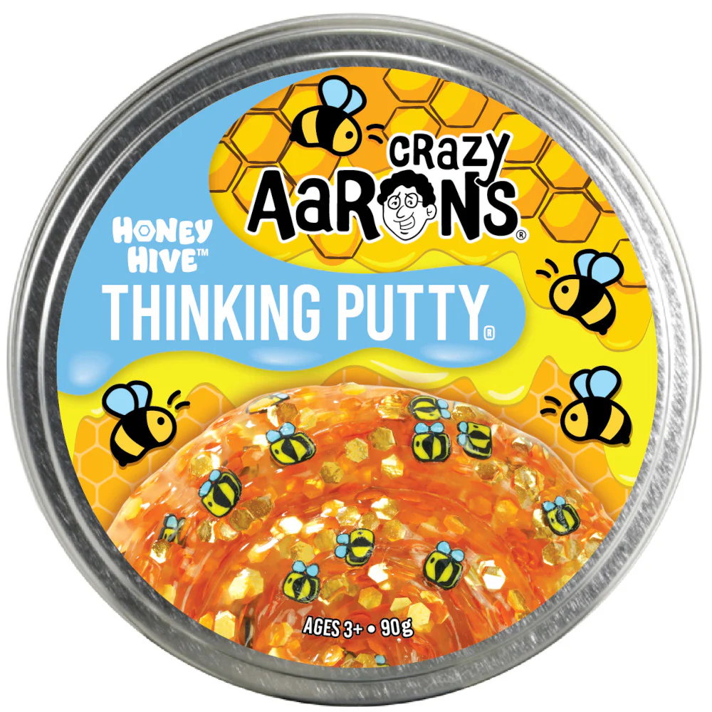 Crazy Aaron's Thinking Putty 4 Inch Trendsetters Honey Hive - Image 2