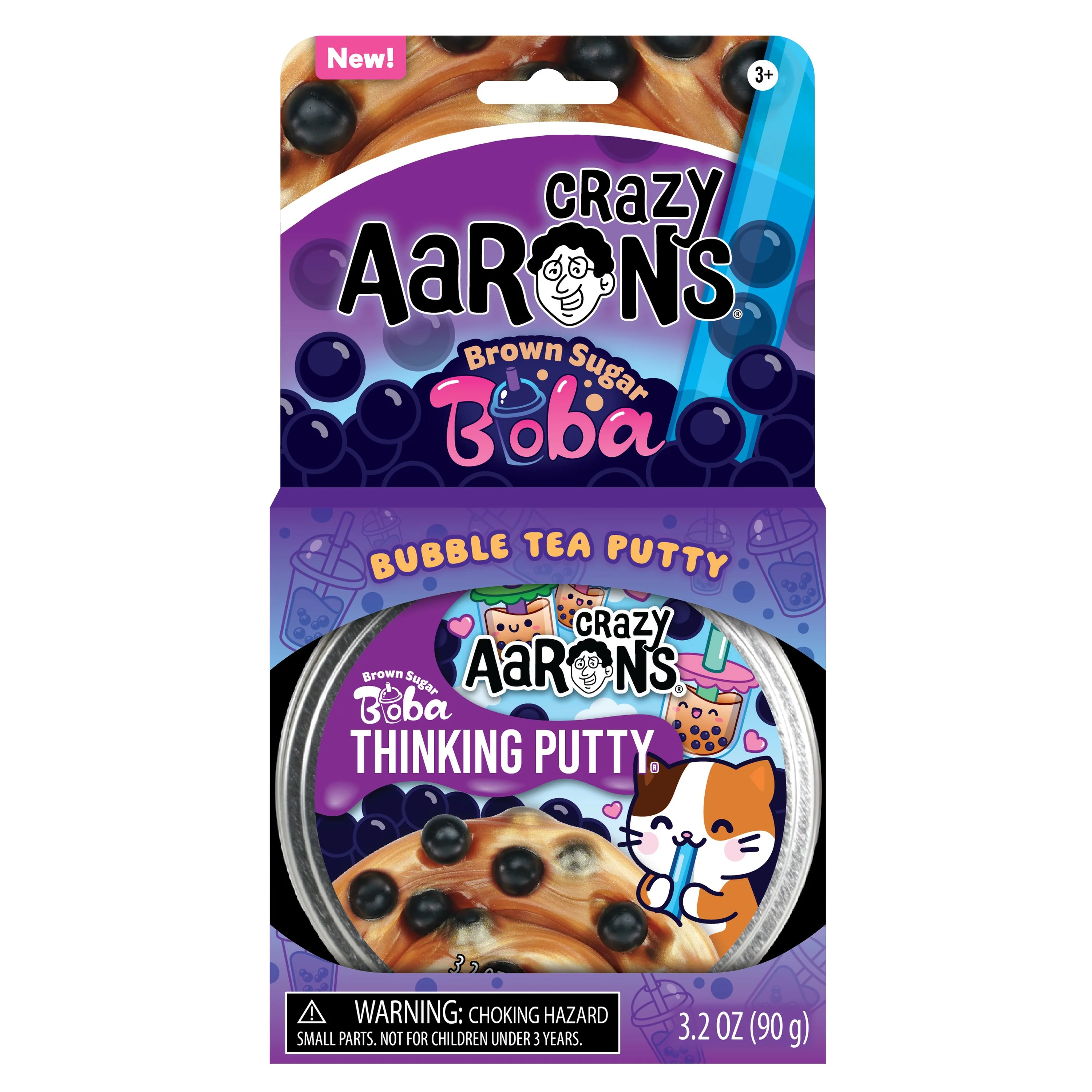 Crazy Aaron's Thinking Putty Brown Sugar Boba