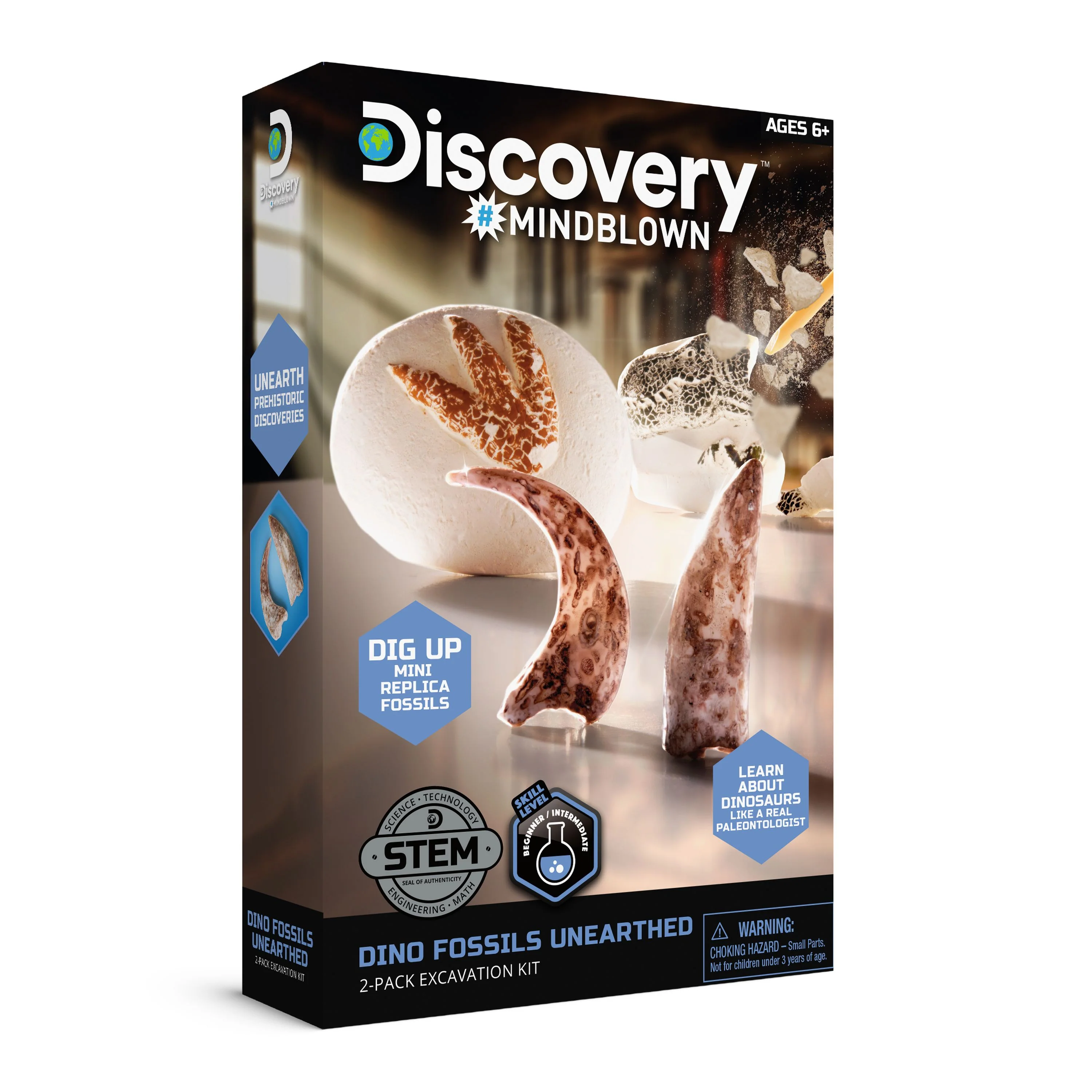 Discovery Mindblown Dino Fossils Unearthed Excavation Kit - Image 2