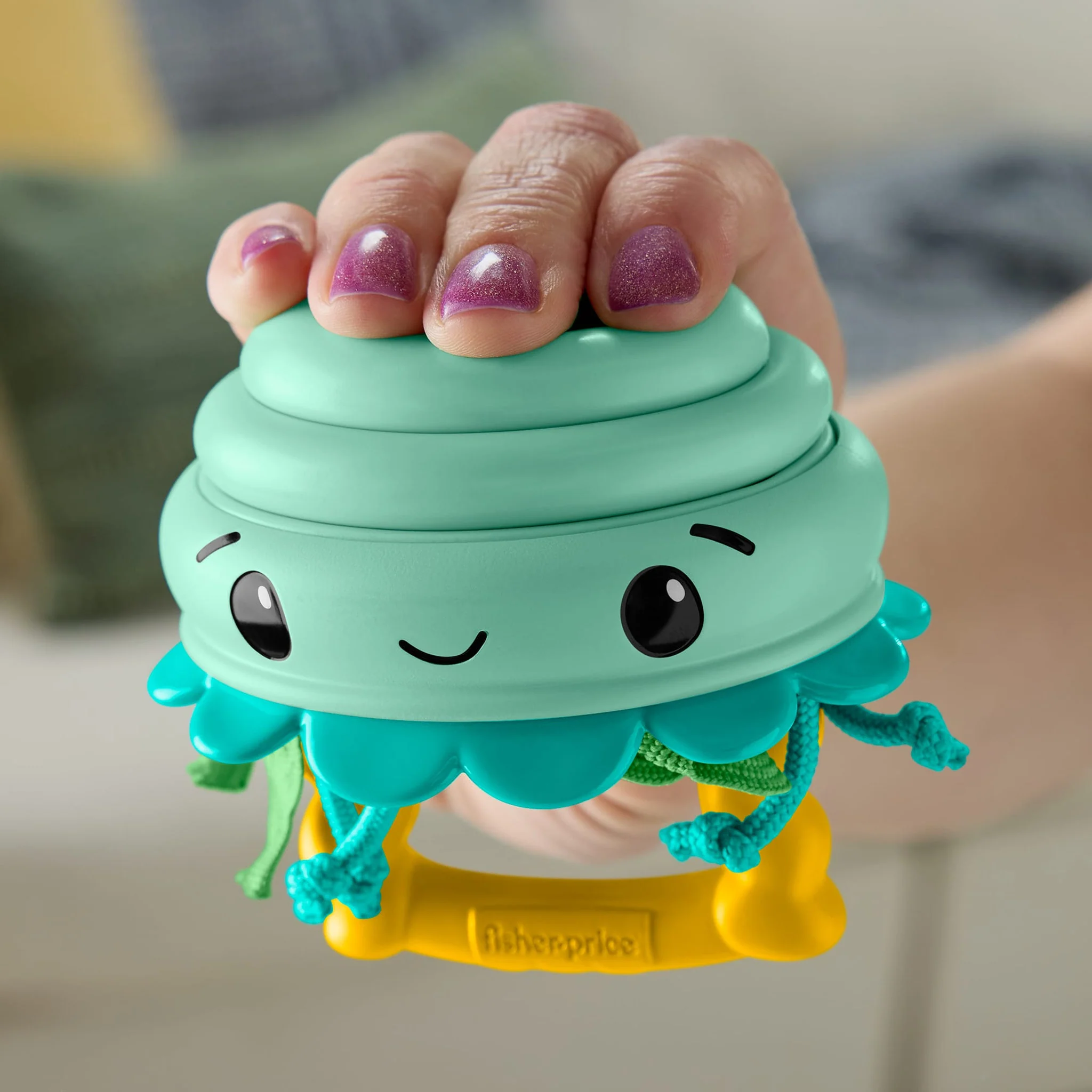 Fisher-Price 2 In 1 Ocean Rattles - Jellyfish - Image 3