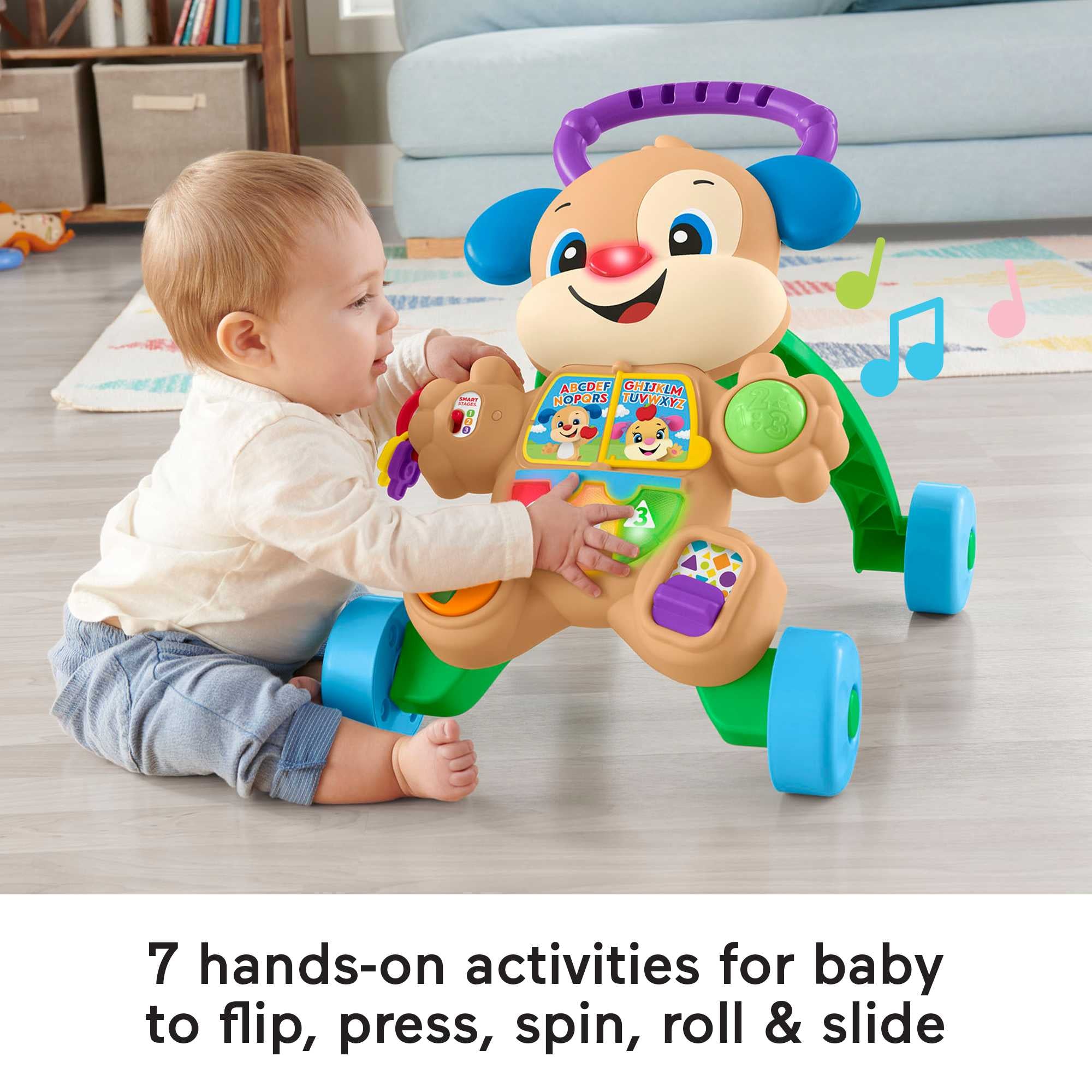 Fisher-Price Laugh & Learn Learn With Puppy Walker Boy - Image 4