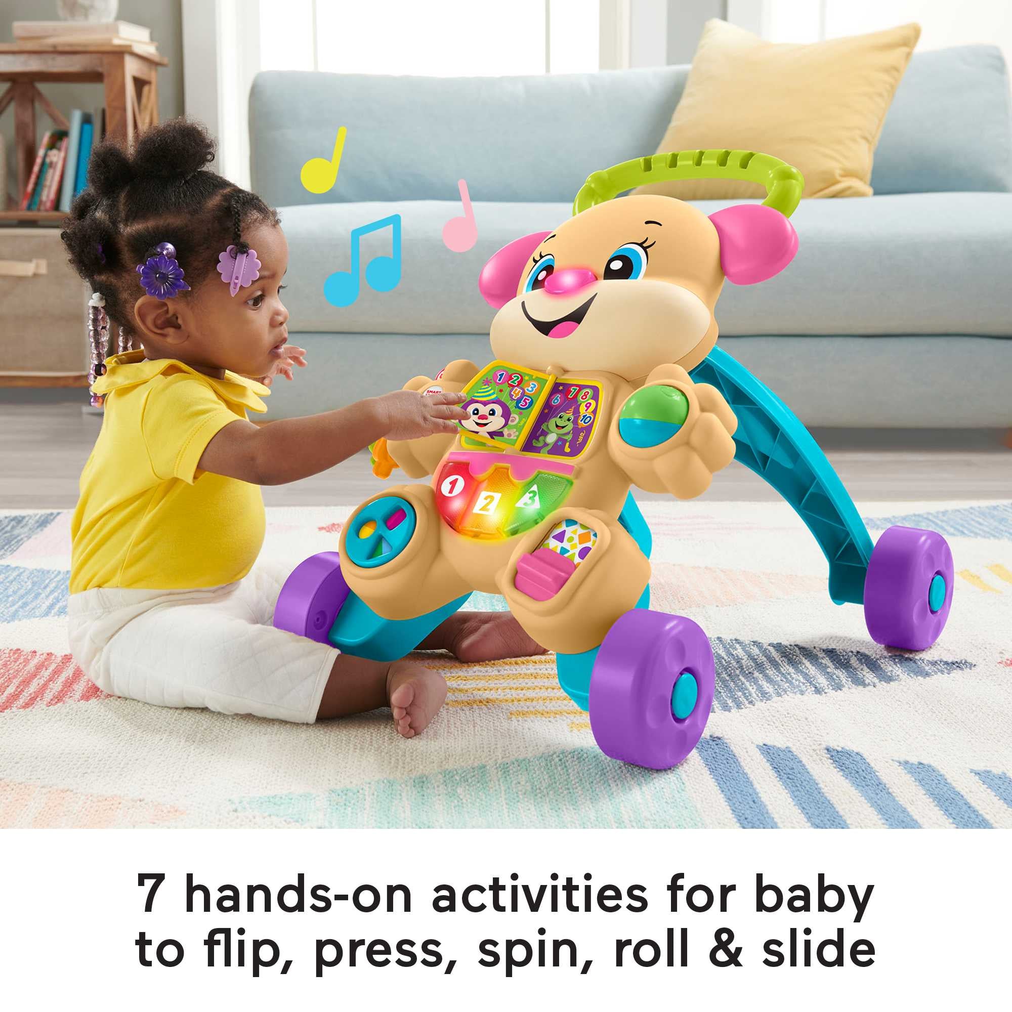 Fisher-Price Laugh & Learn Learn With Puppy Walker Girl - Image 5