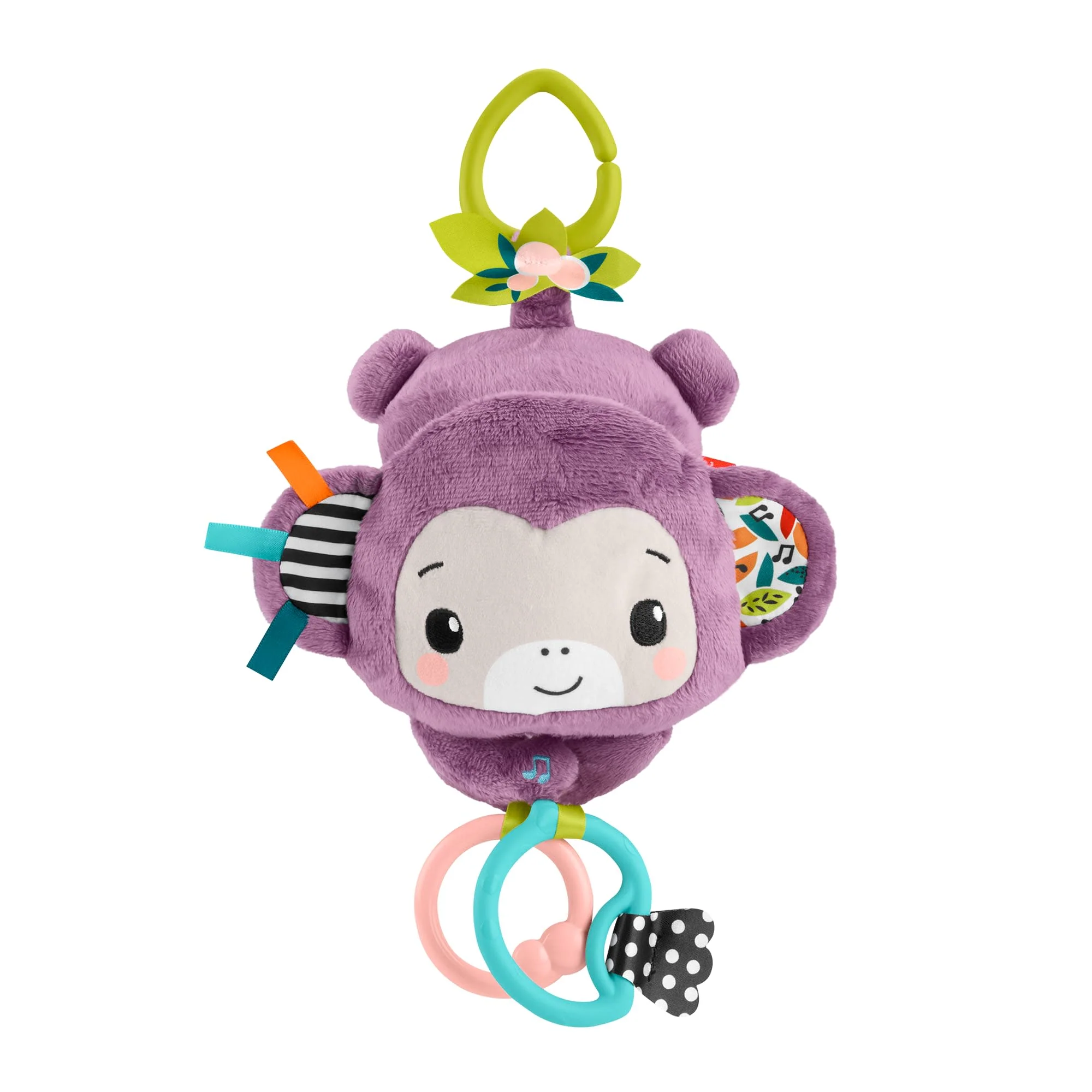 Fisher-Price Sing & Go Purple Monkey Stroller Toy - Image 2