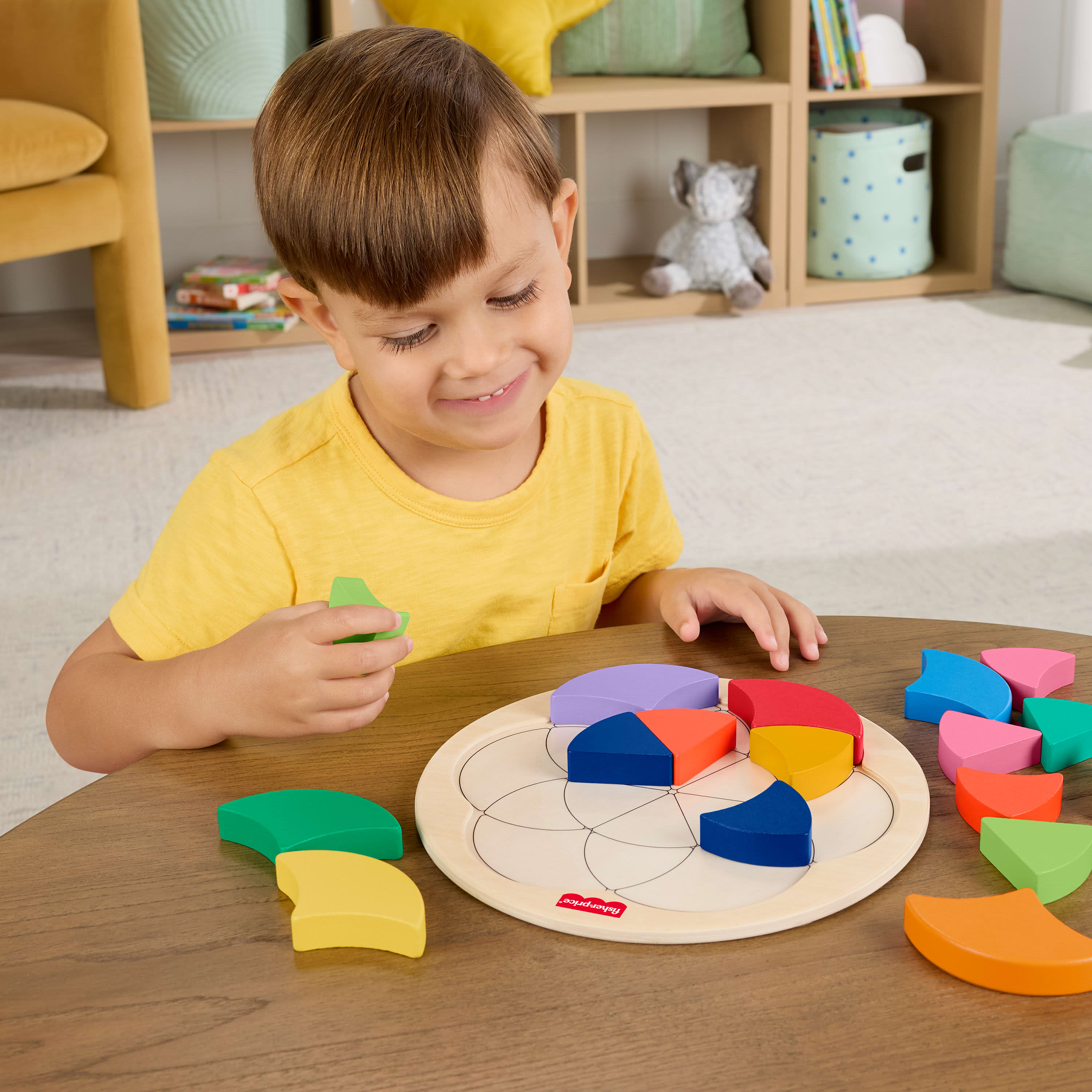 Fisher-Price Wooden Colour Wheel Puzzle - Image 6