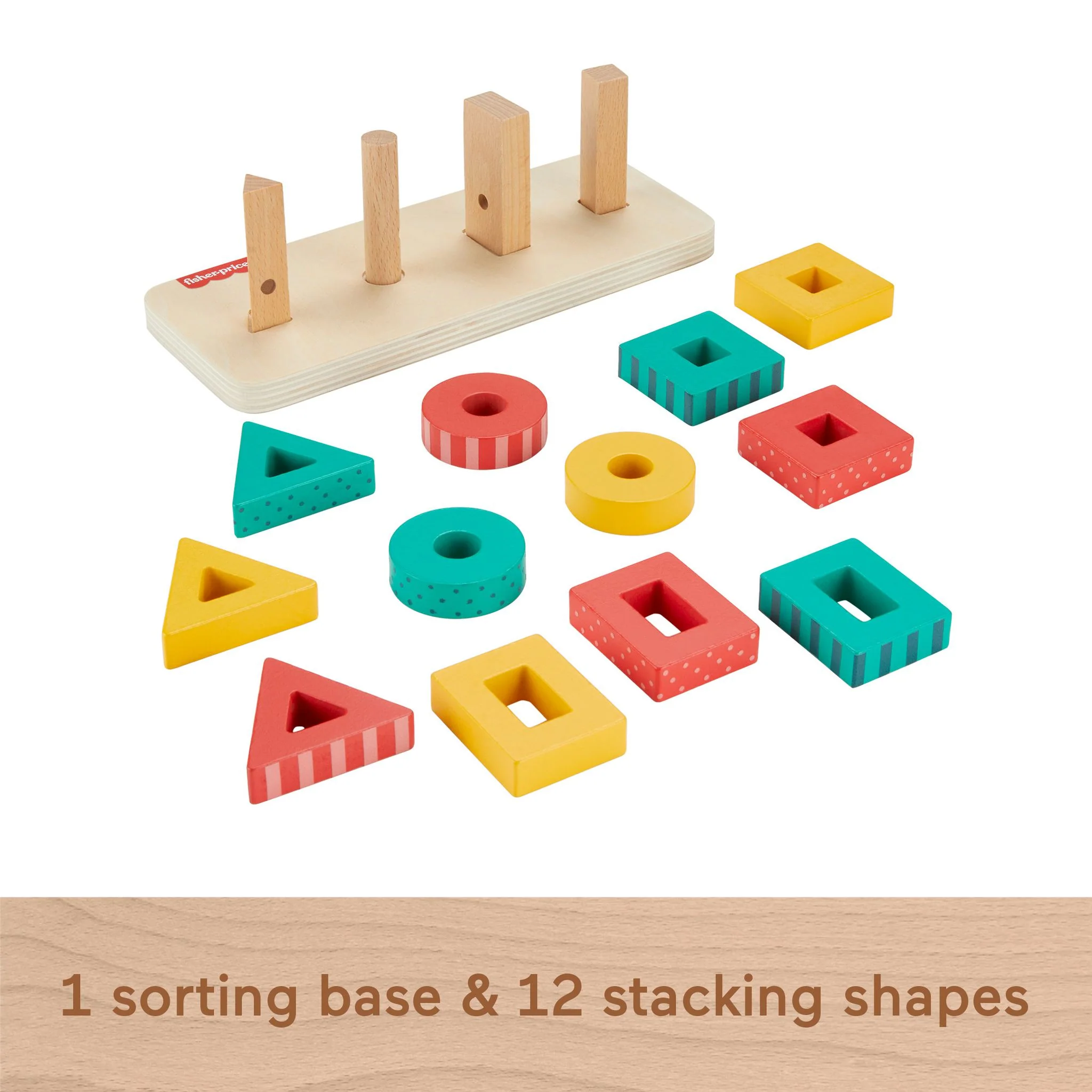 Fisher-Price Wooden Shape Stacker - Image 4