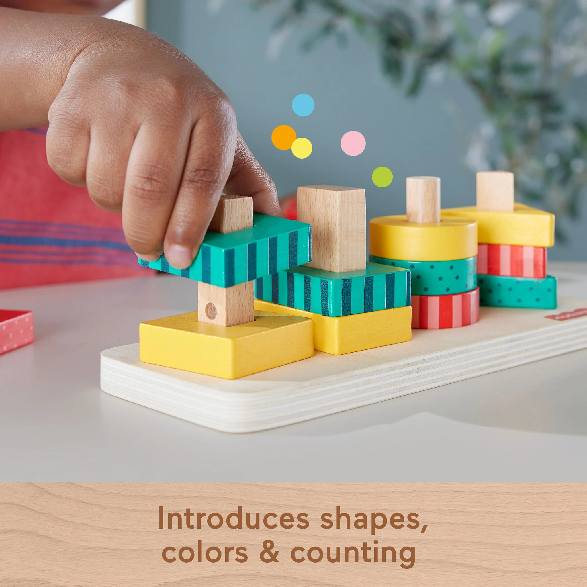 Fisher-Price Wooden Shape Stacker - Image 5