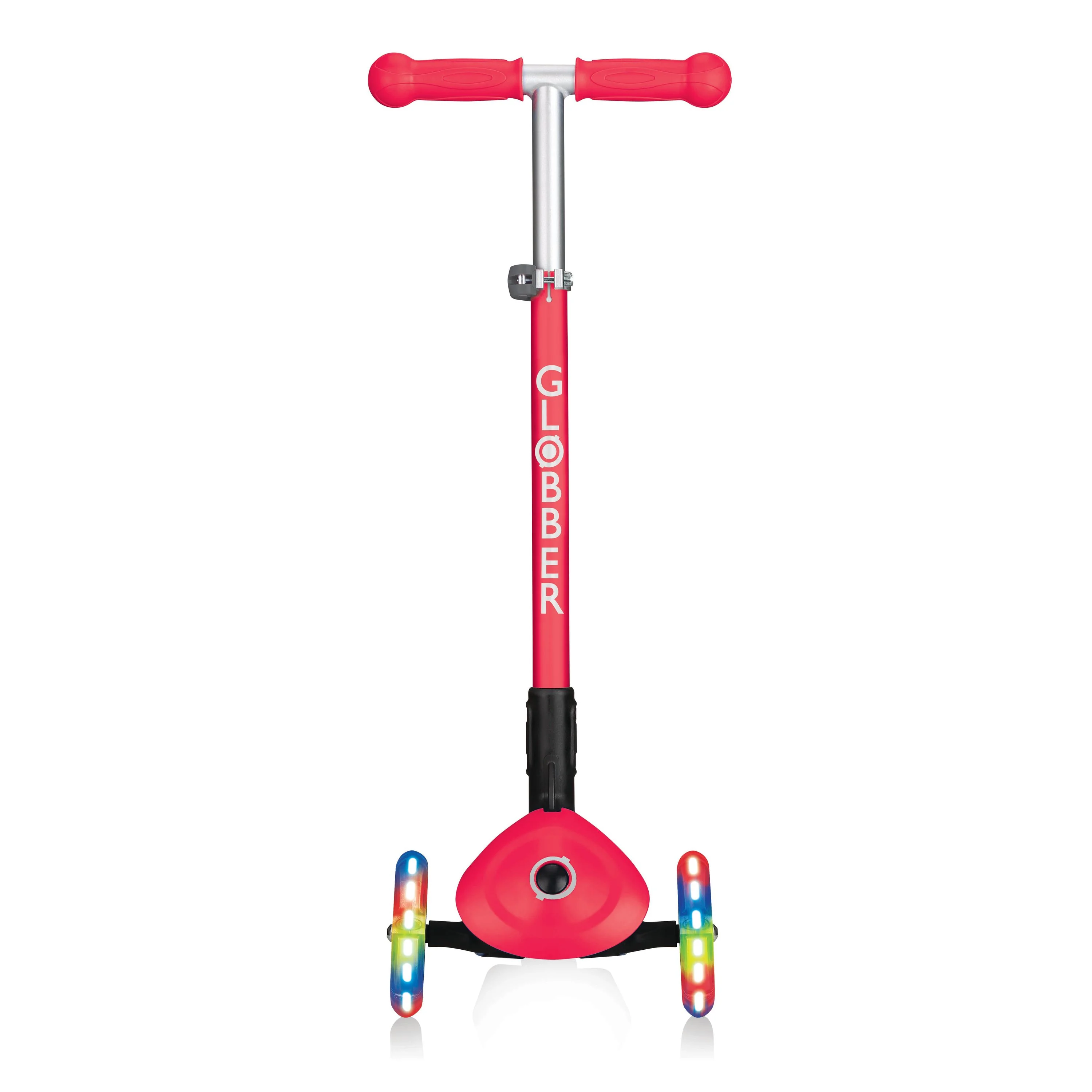 Globber Primo Foldable With Lights Scooter - Red - Image 4