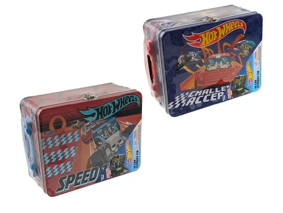 Hot Wheels 18 Car Storage Tin Assorted Styles - Image 4
