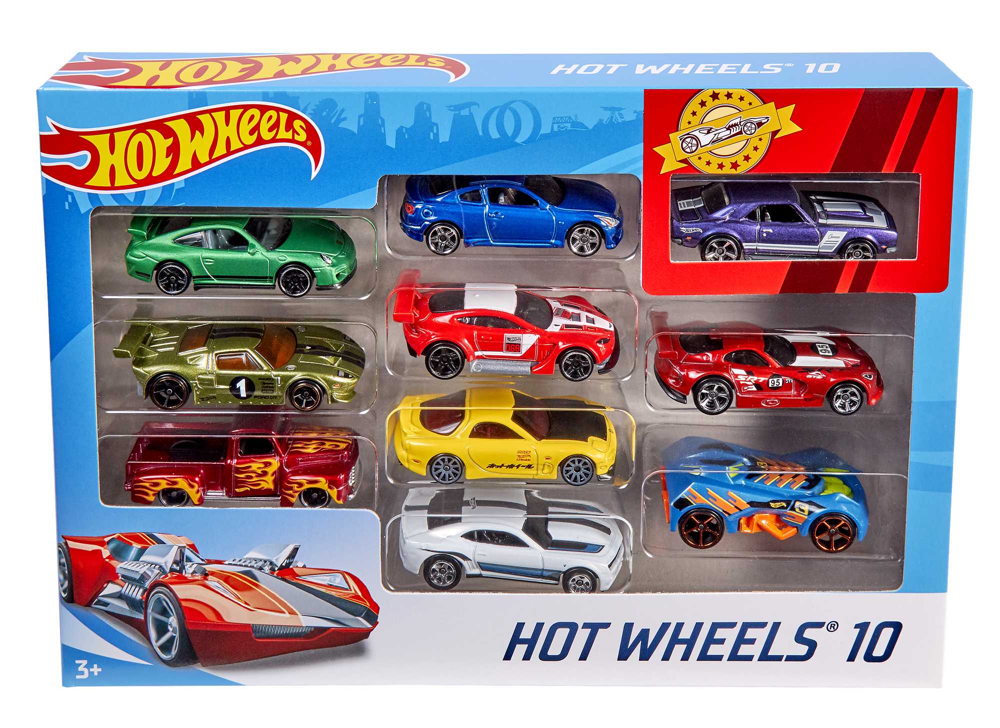Hot Wheels 10 Car Pack Assorted Styles - Image 10