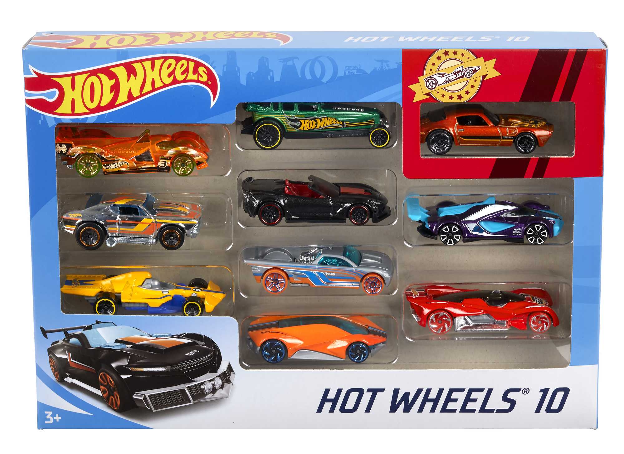 Hot Wheels 10 Car Pack Assorted Styles - Image 3