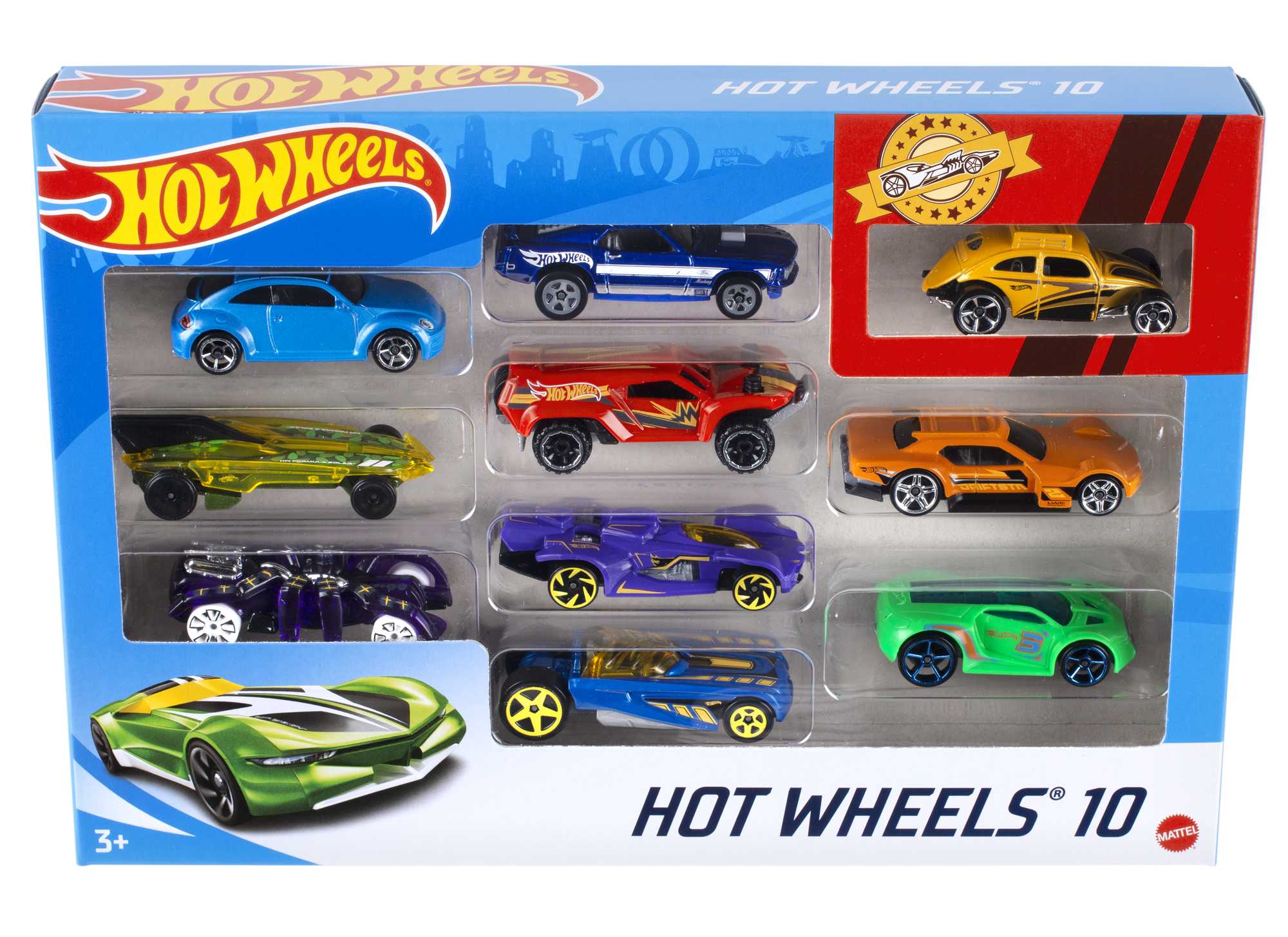 Hot Wheels 10 Car Pack Assorted Styles - Image 5