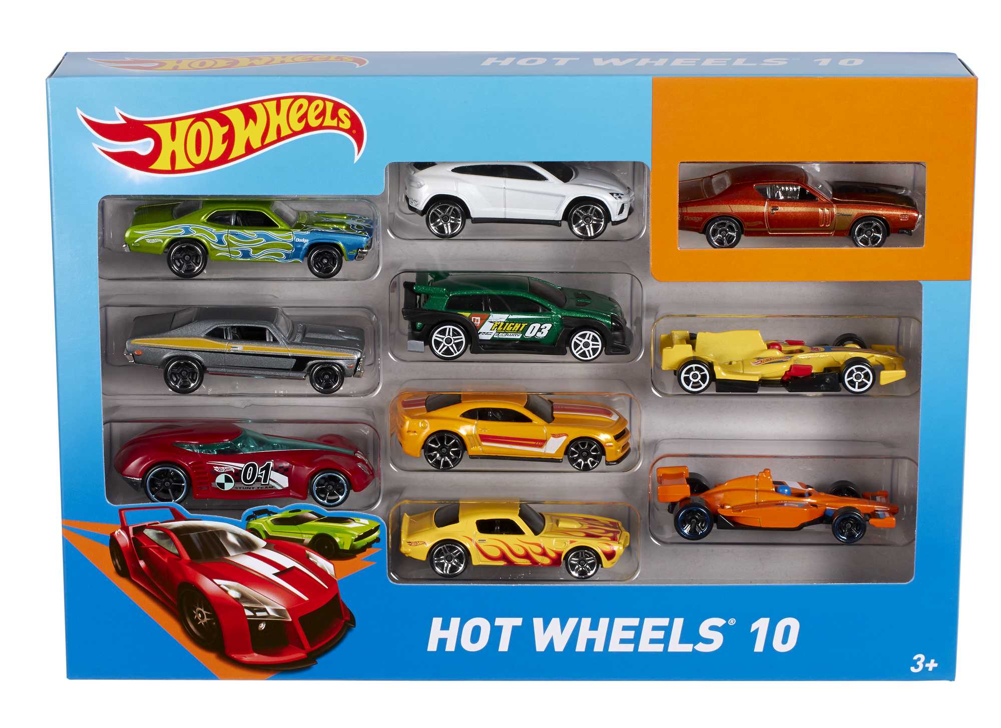 Hot Wheels 10 Car Pack Assorted Styles - Image 6