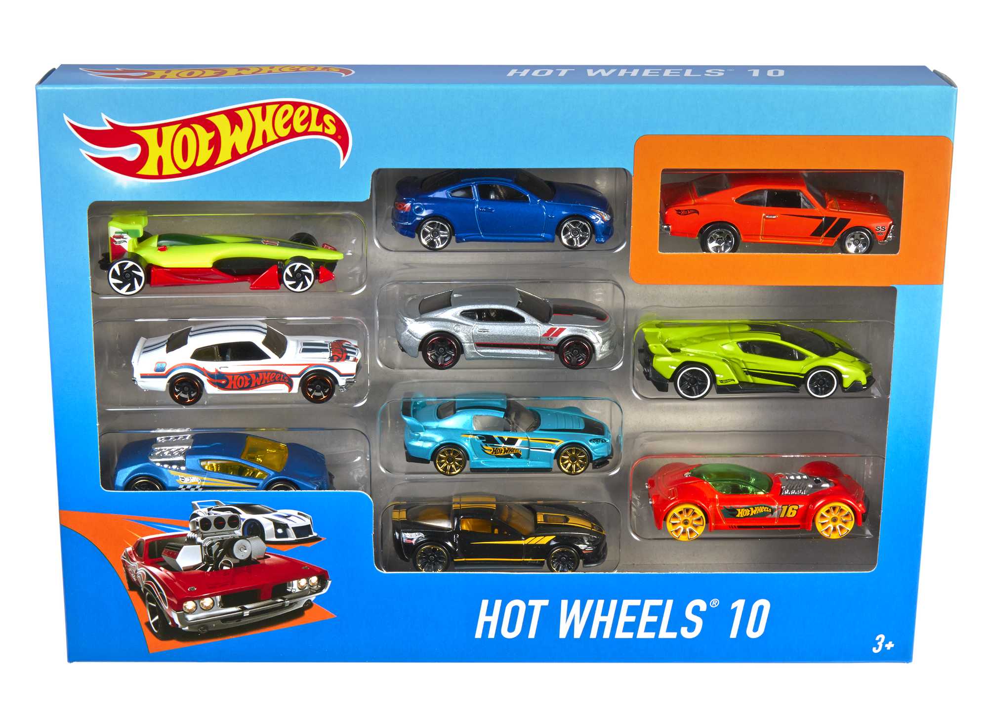 Hot Wheels 10 Car Pack Assorted Styles - Image 8