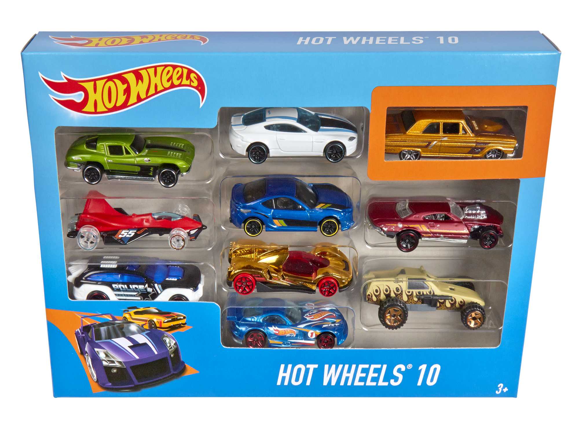 Hot Wheels 10 Car Pack Assorted Styles - Image 9